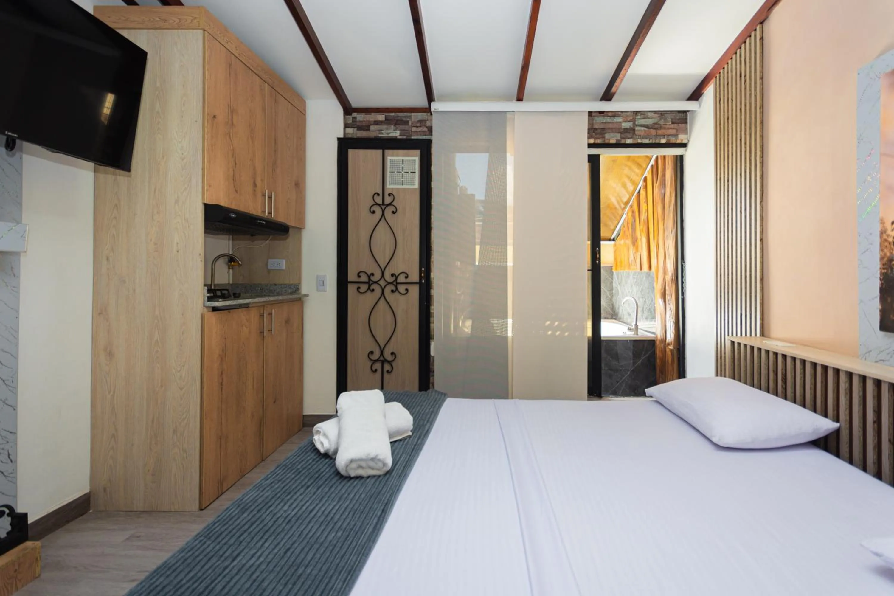 Bed in Hotel Lares 70 Laureles