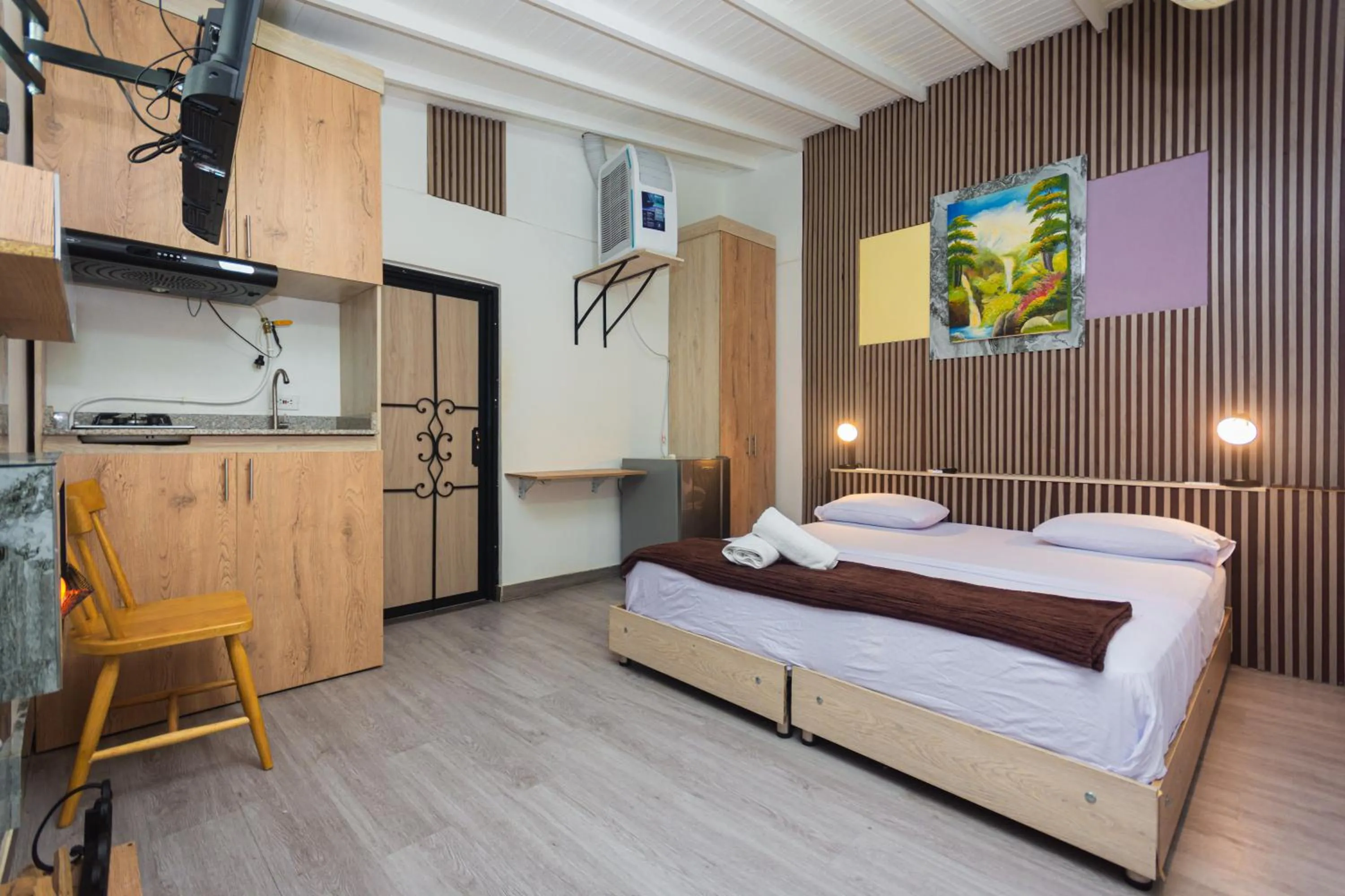 Bed in Hotel Lares 70 Laureles