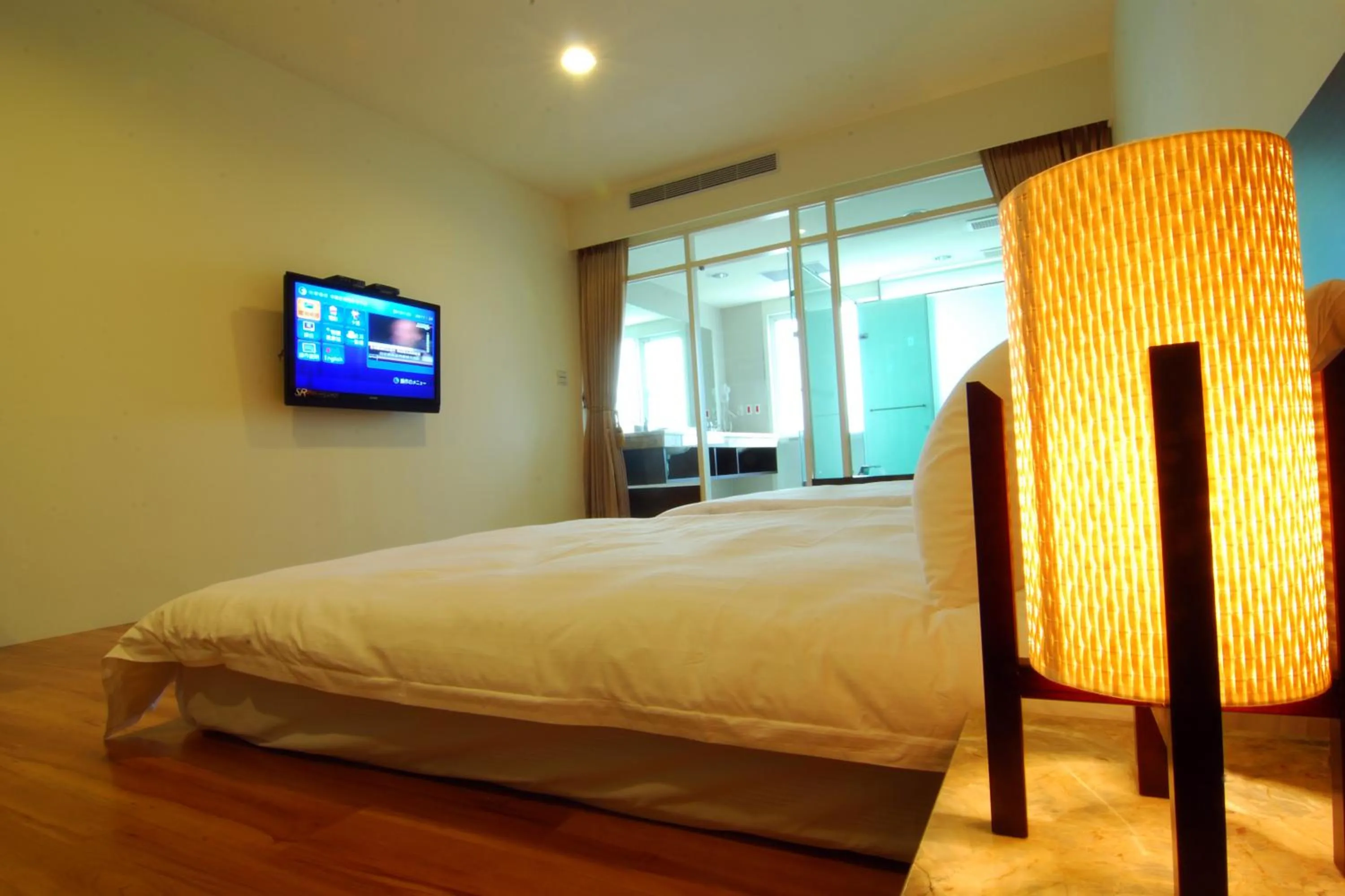 Bed in New Taipei Hot Spring Hotel