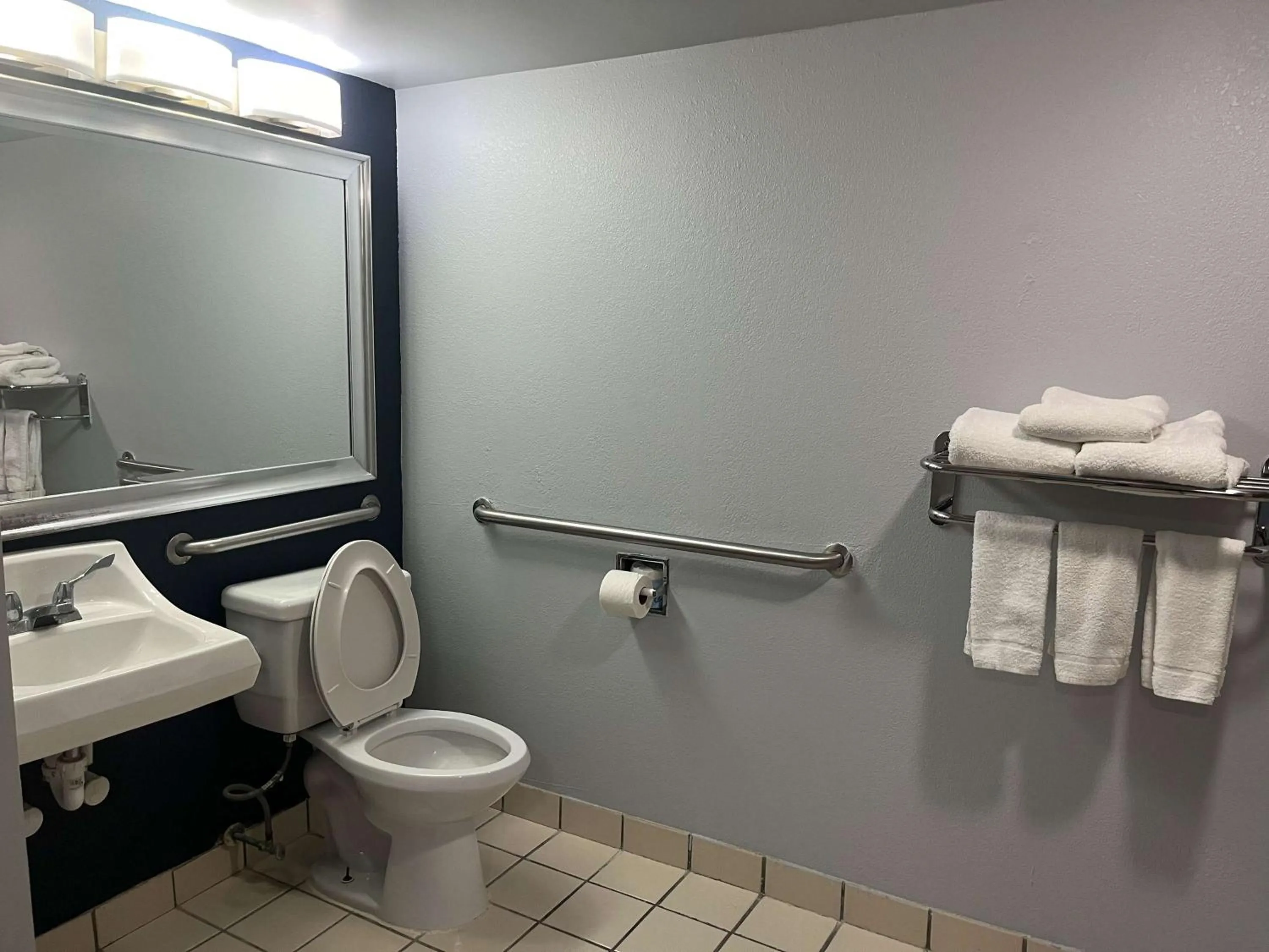 Bathroom in Studio 6 Suites Amarillo, TX West Medical Center