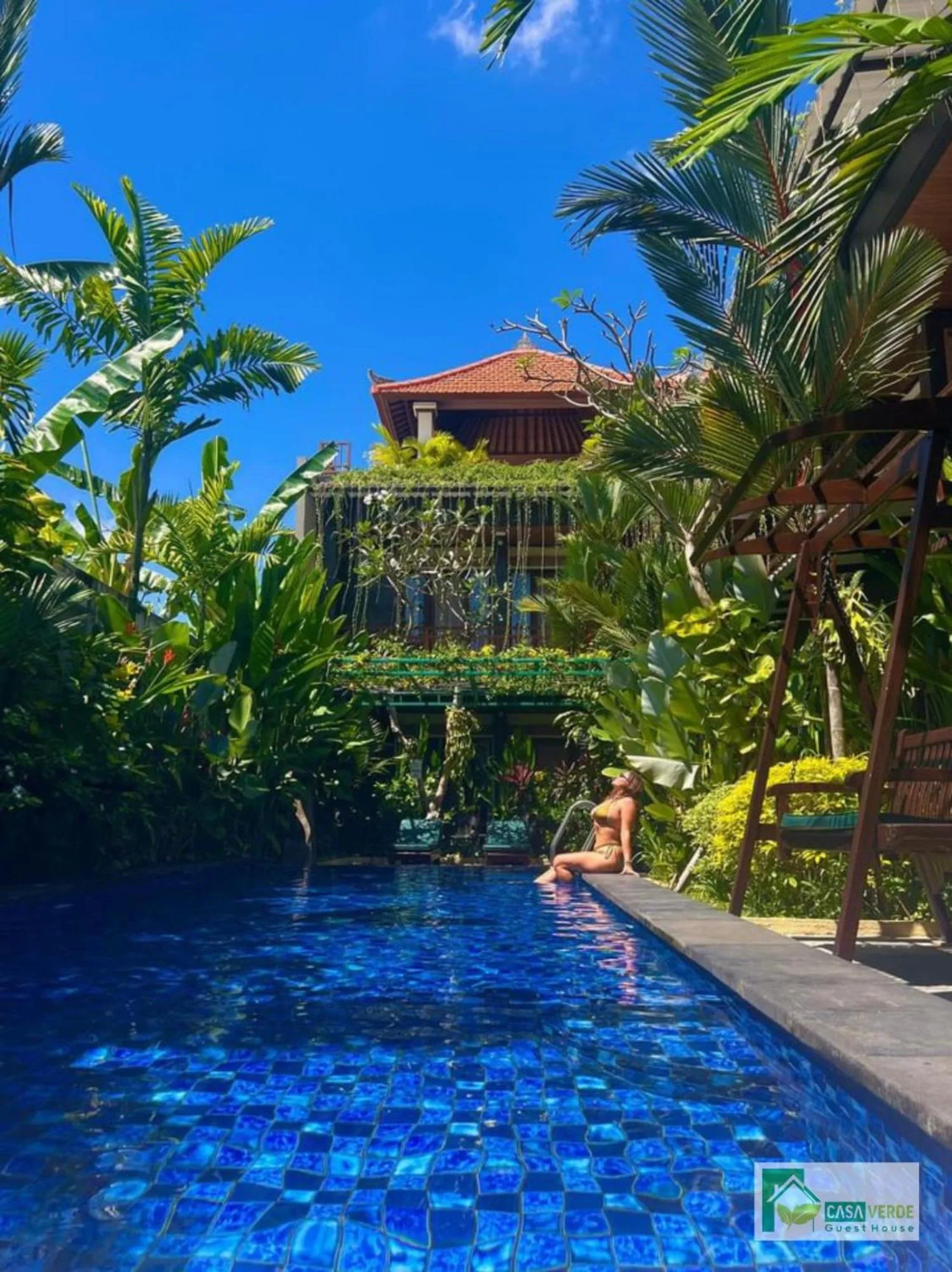 Swimming pool in Casa Verde Guesthouse