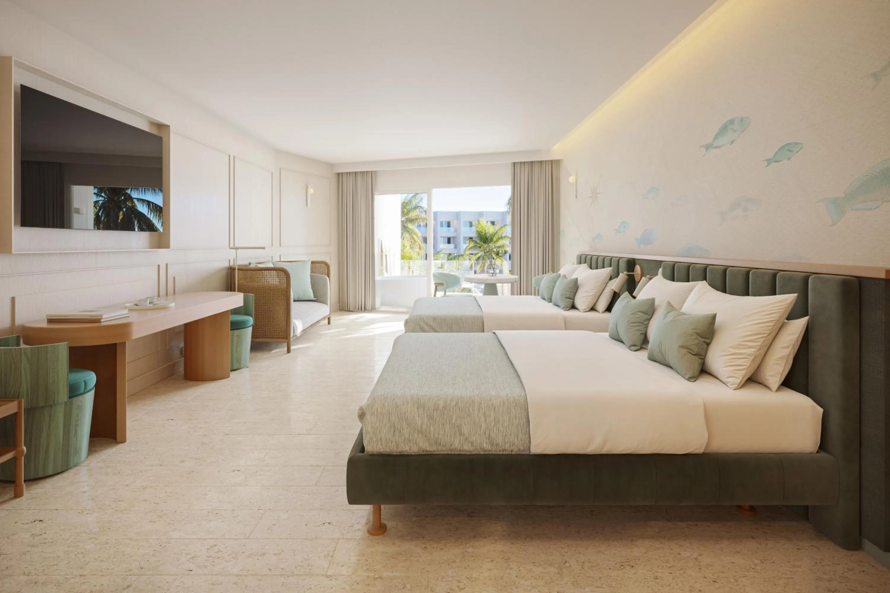 Bedroom, Bed in JOIA Aruba by Iberostar