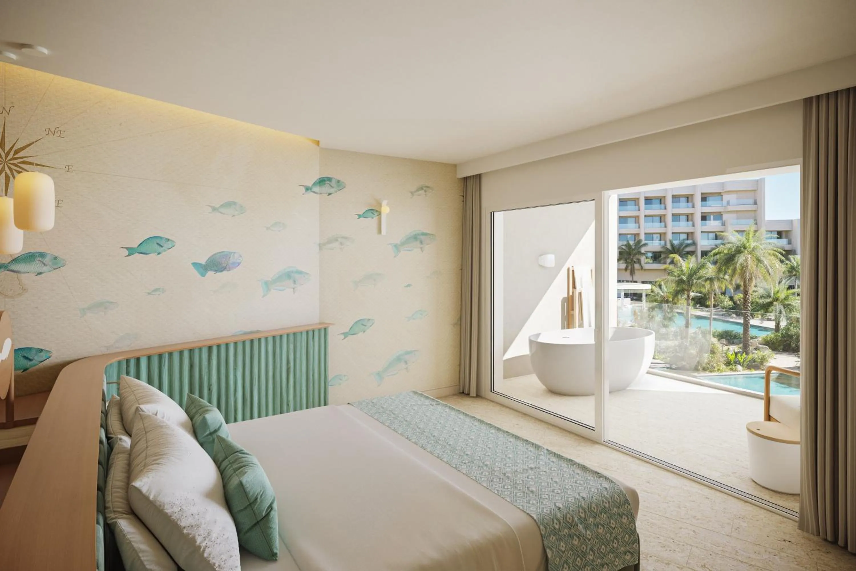 Bedroom, Bed in JOIA Aruba by Iberostar