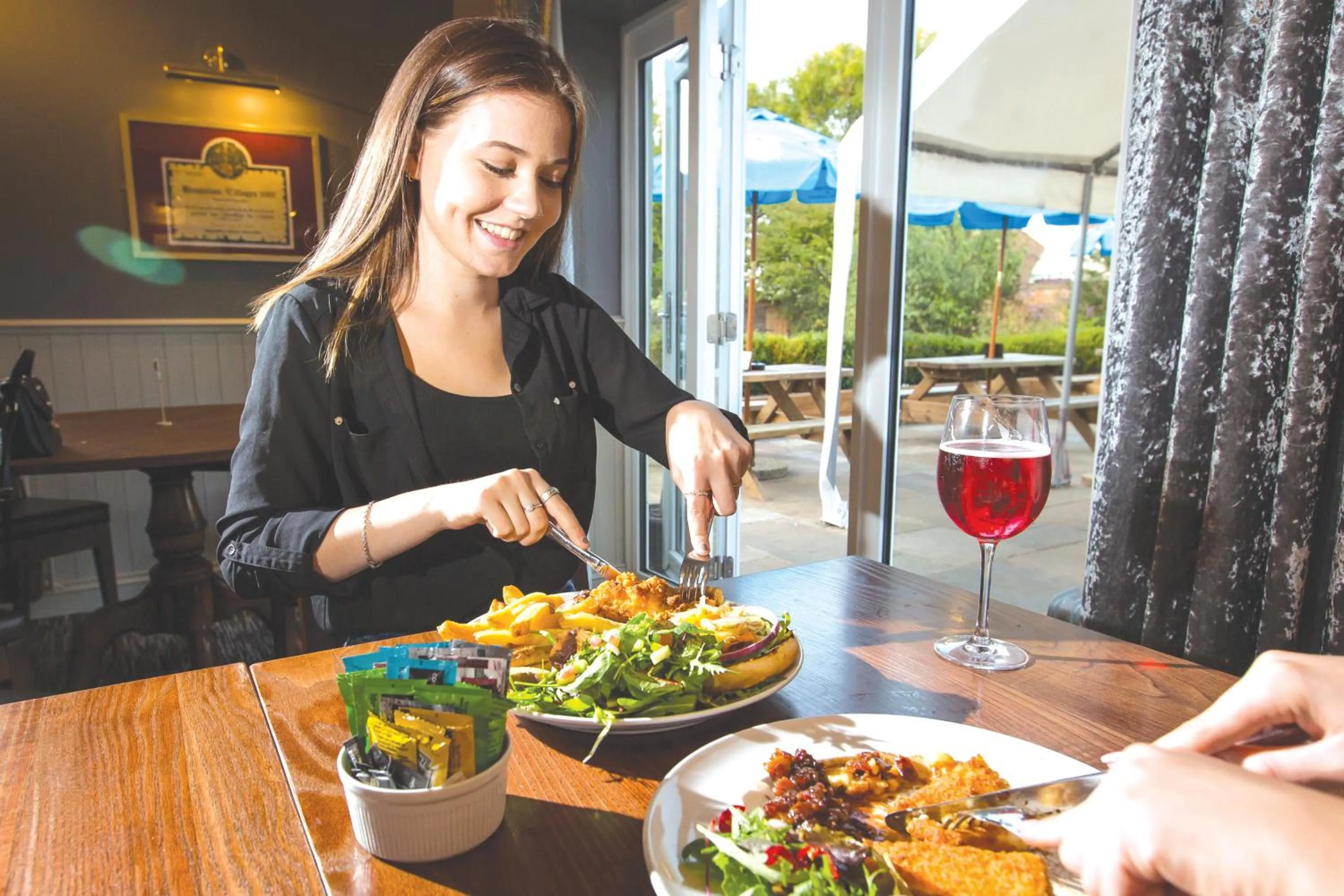 Food close-up in The Black Swan Inn