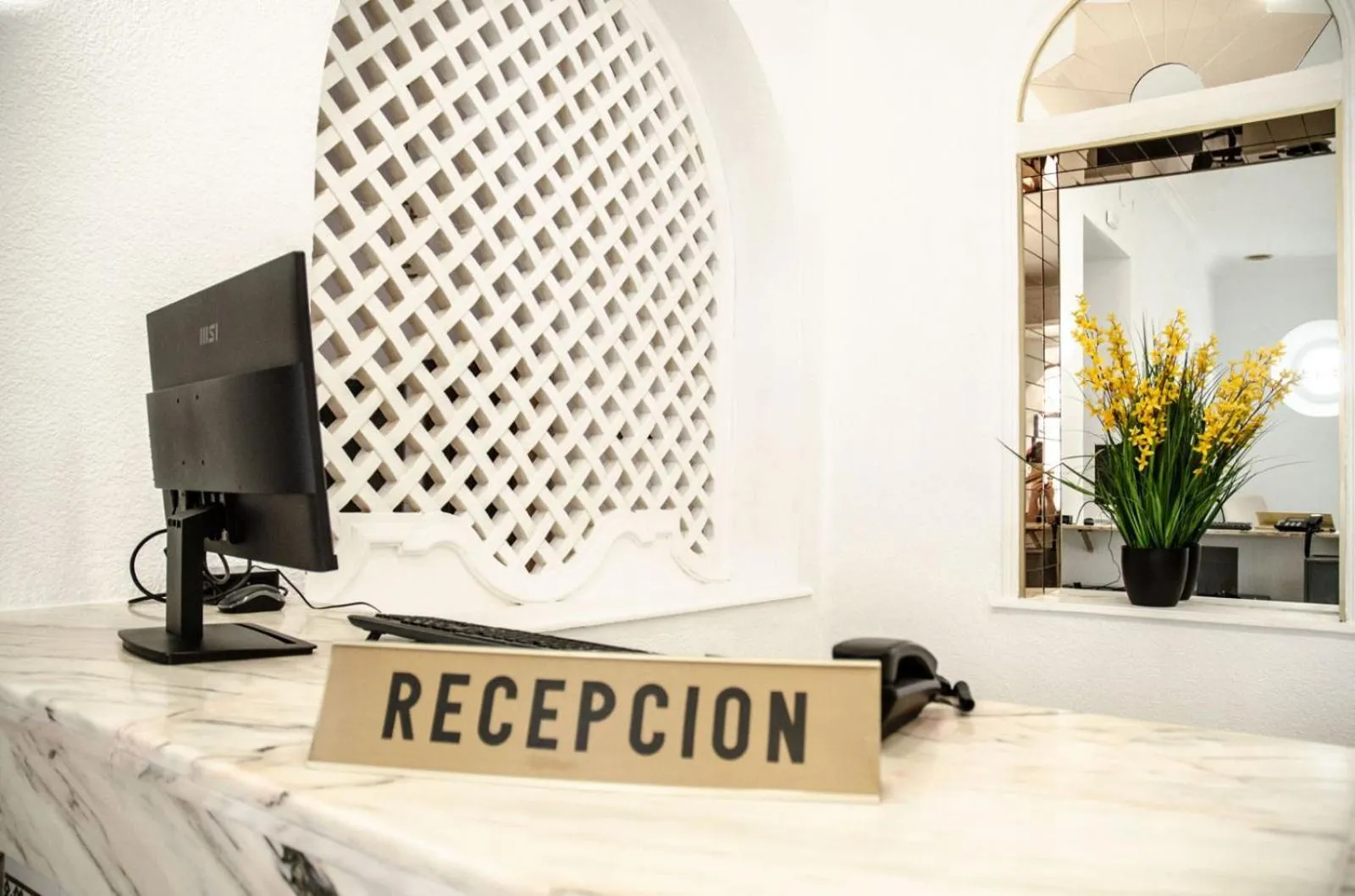 Lobby or reception in Hotel Balneario de Marmolejo