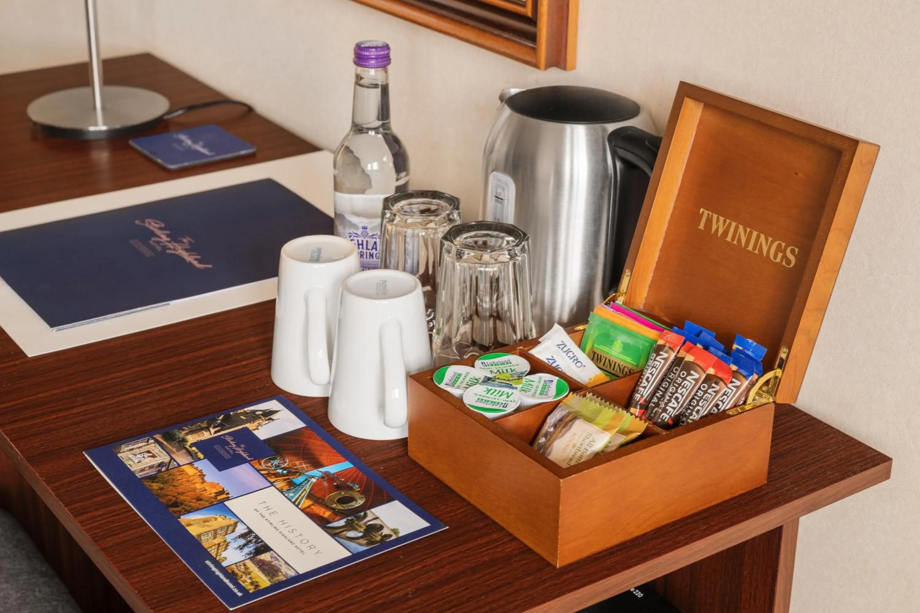 Coffee/tea facilities in Stirling Highland Hotel- Part of the Cairn Collection