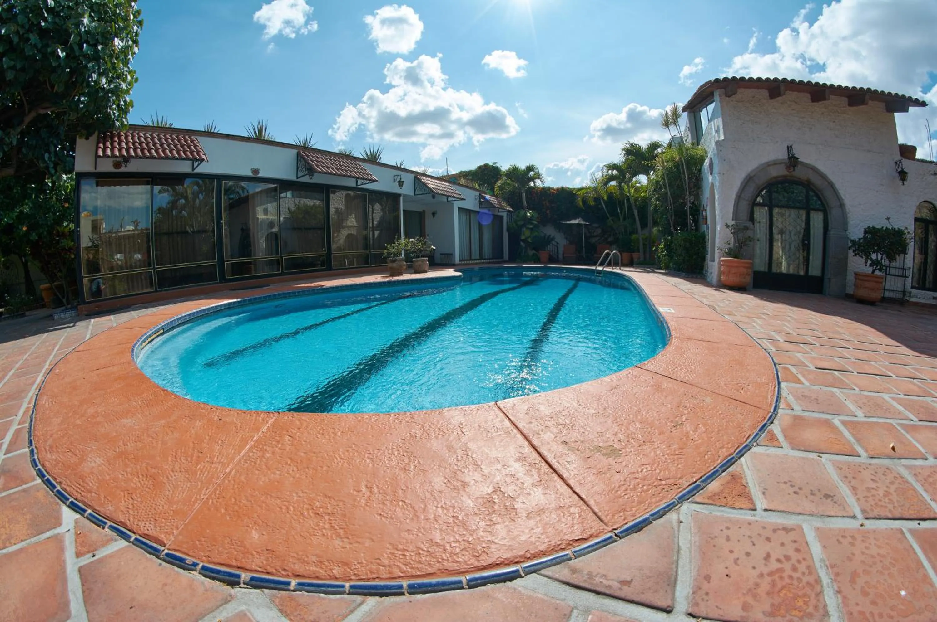 Pool view in Quinta Don Jose Boutique Hotel