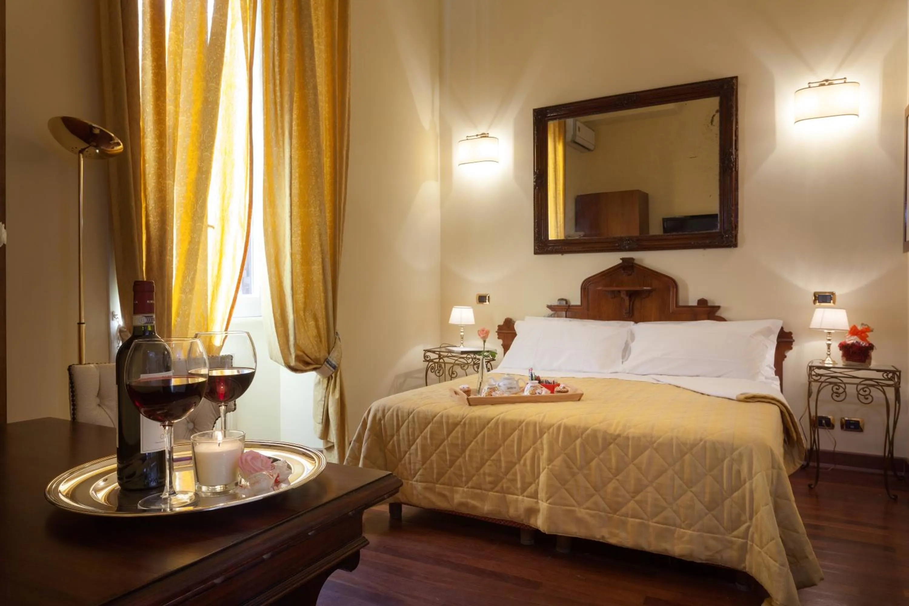 Photo of the whole room, Bed in Vatican Domus