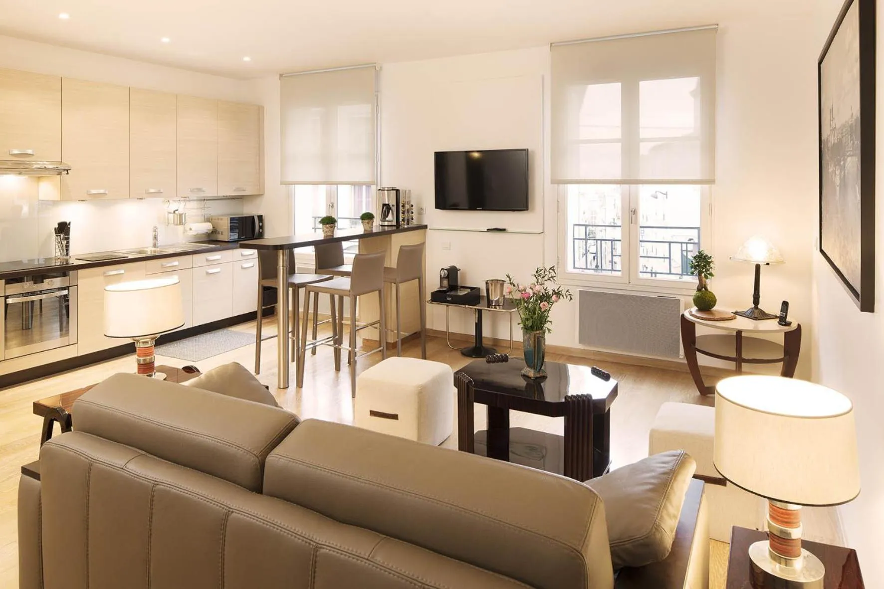 Living room in Montmartre Residence