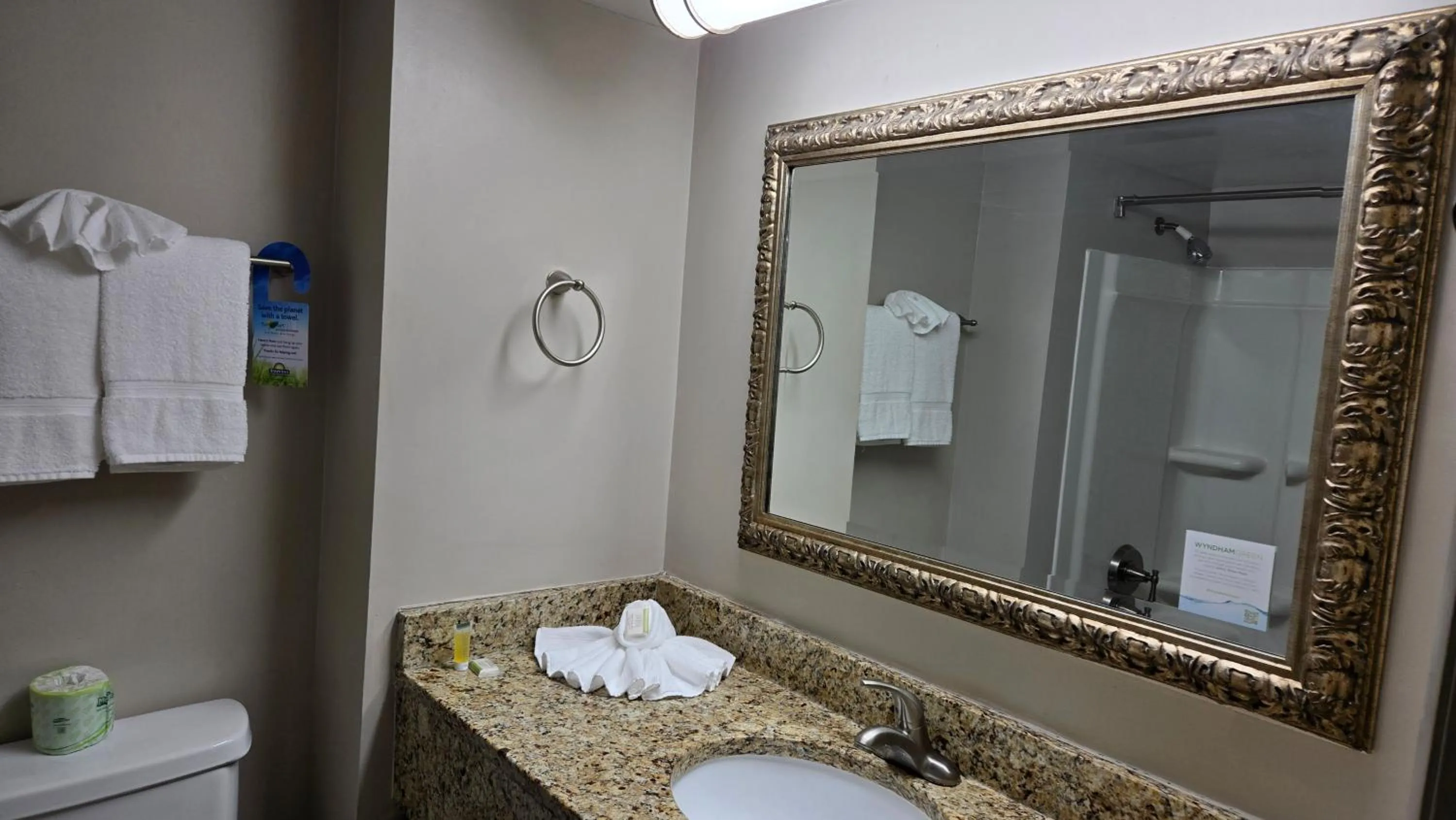 Bathroom in Days Inn by Wyndham Manassas Battlefield