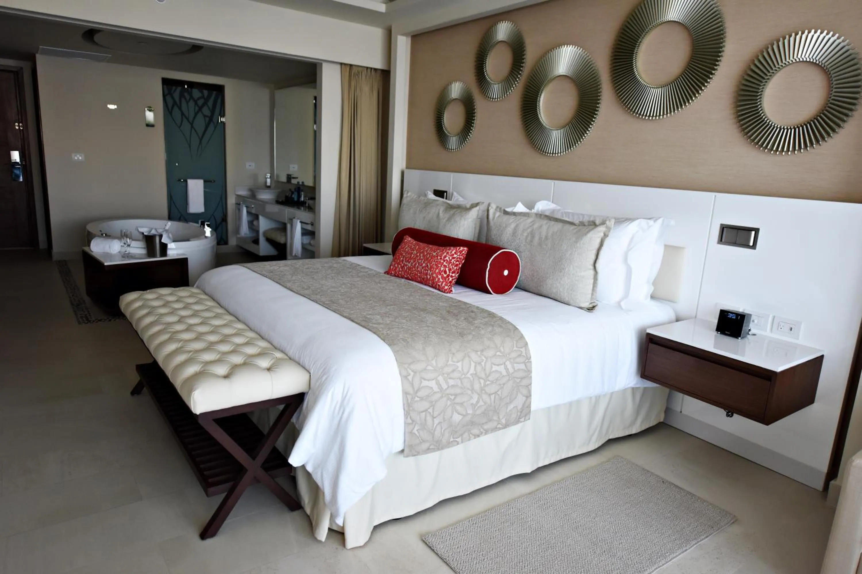 Photo of the whole room, Bed in Royalton Hideaway Riviera Cancun, An Autograph Collection All-Inclusive Resort - Adults Only
