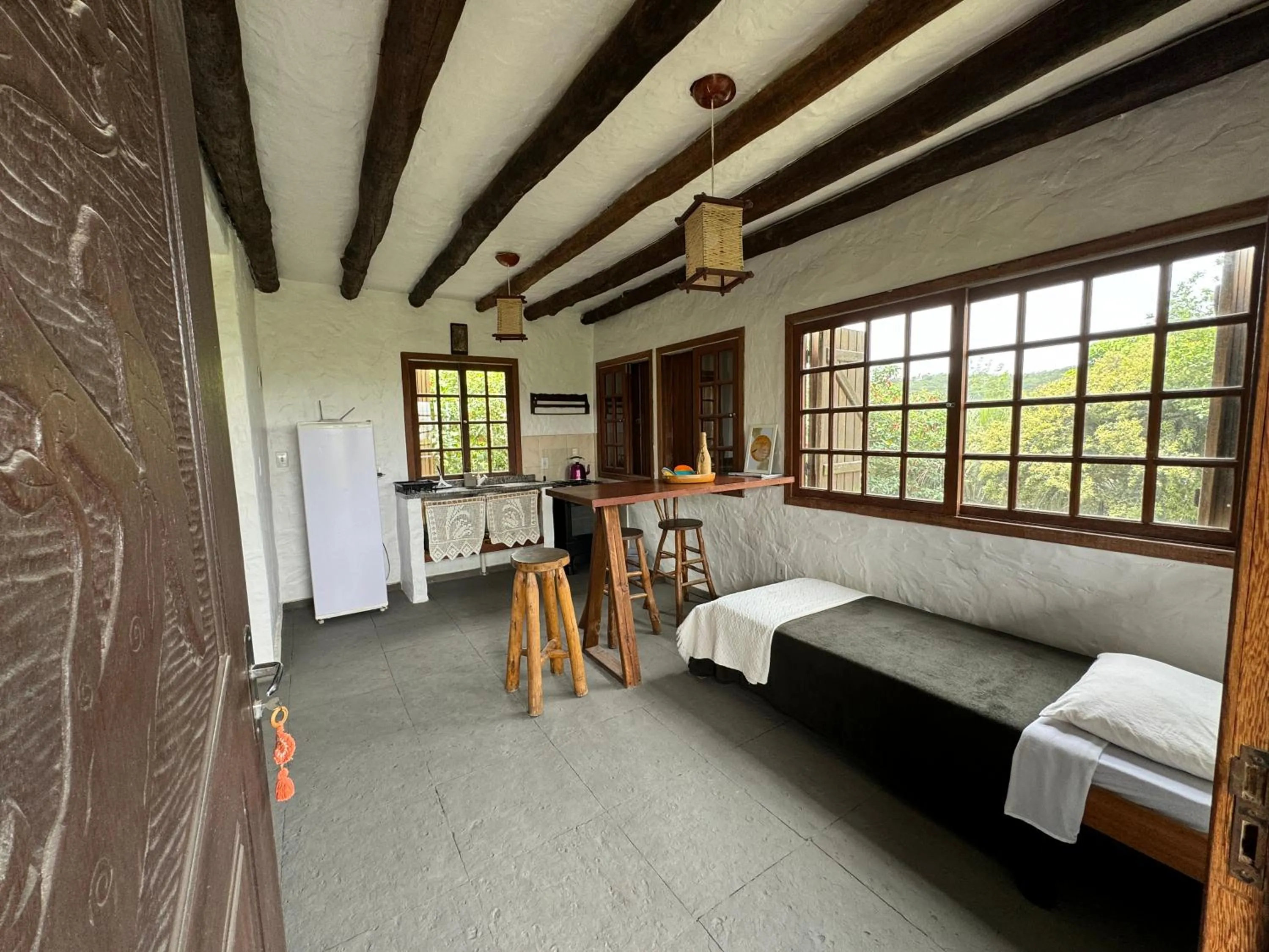 Bed in Pousada Casa Morango - Praia do Rosa - SC