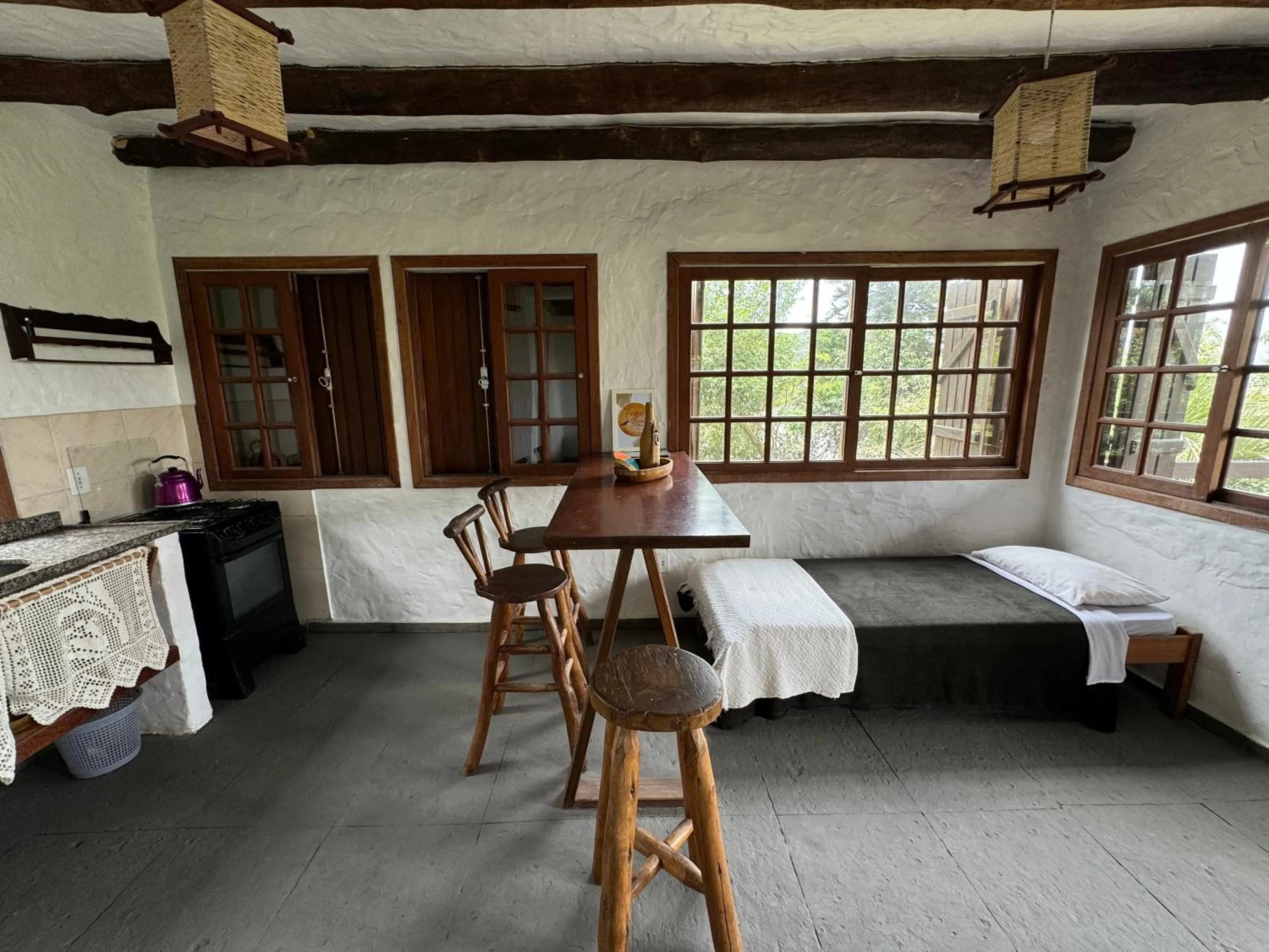 Bed in Pousada Casa Morango - Praia do Rosa - SC