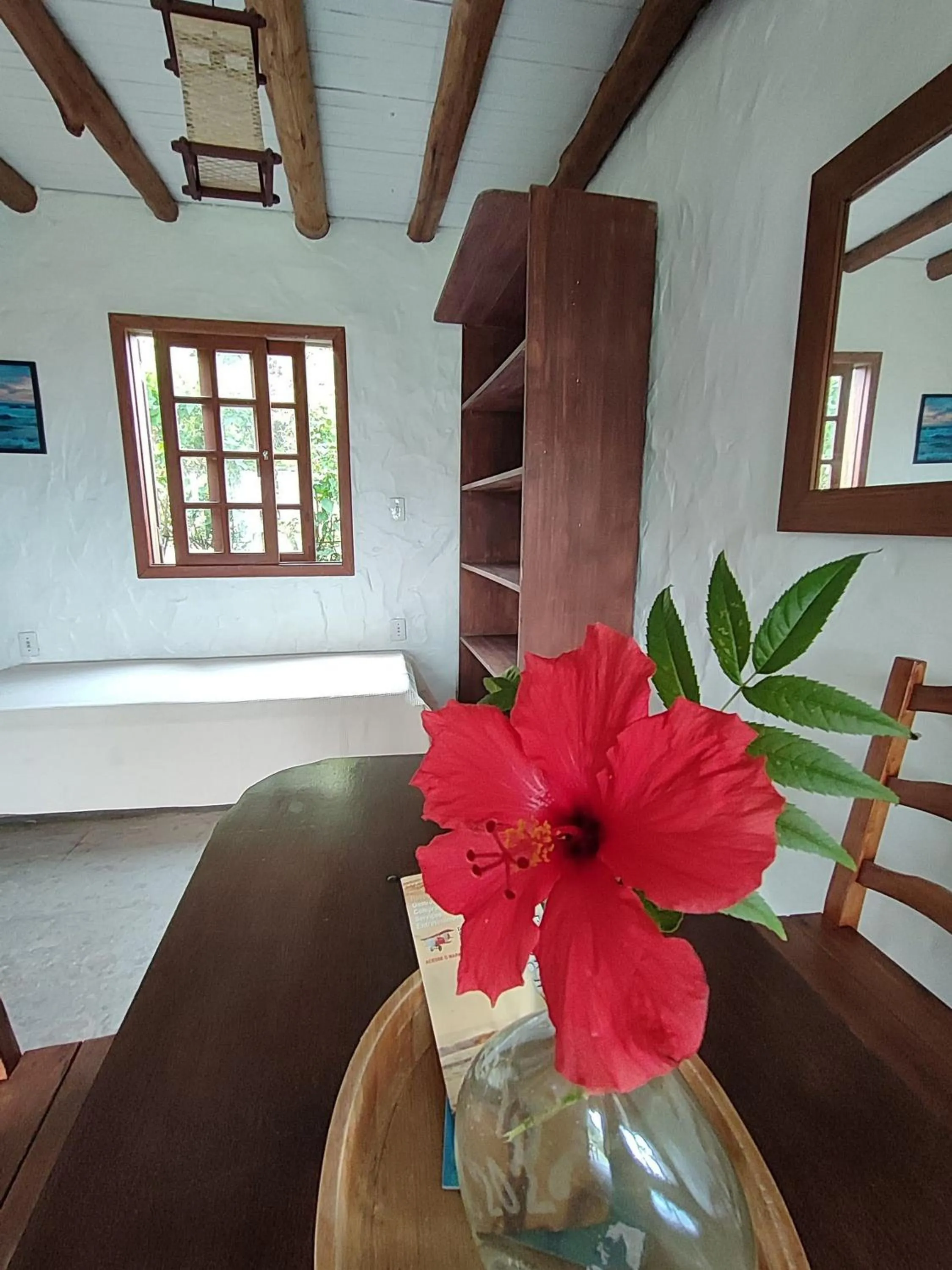 Seating area in Pousada Casa Morango - Praia do Rosa - SC