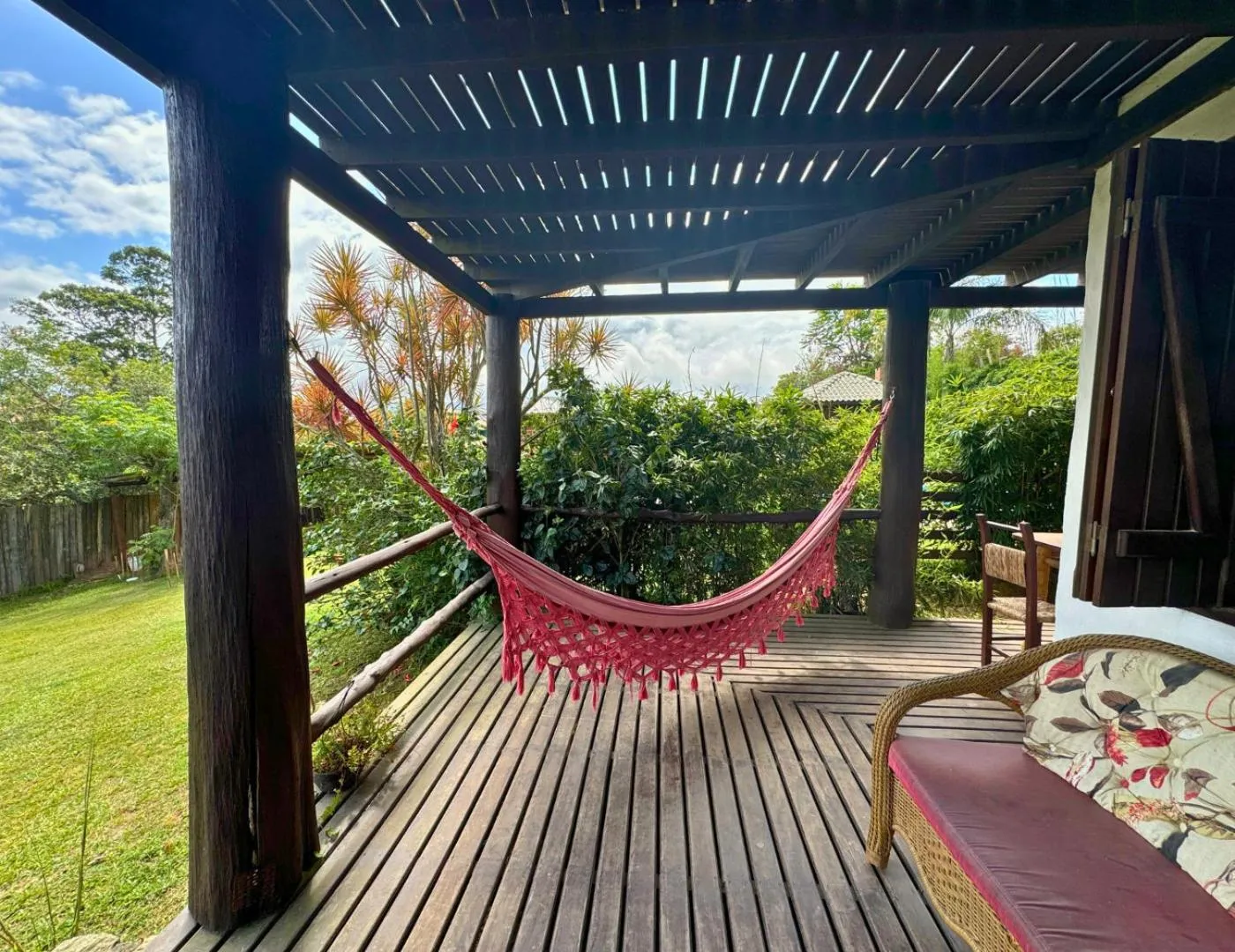 Balcony/Terrace in Pousada Casa Morango - Praia do Rosa - SC