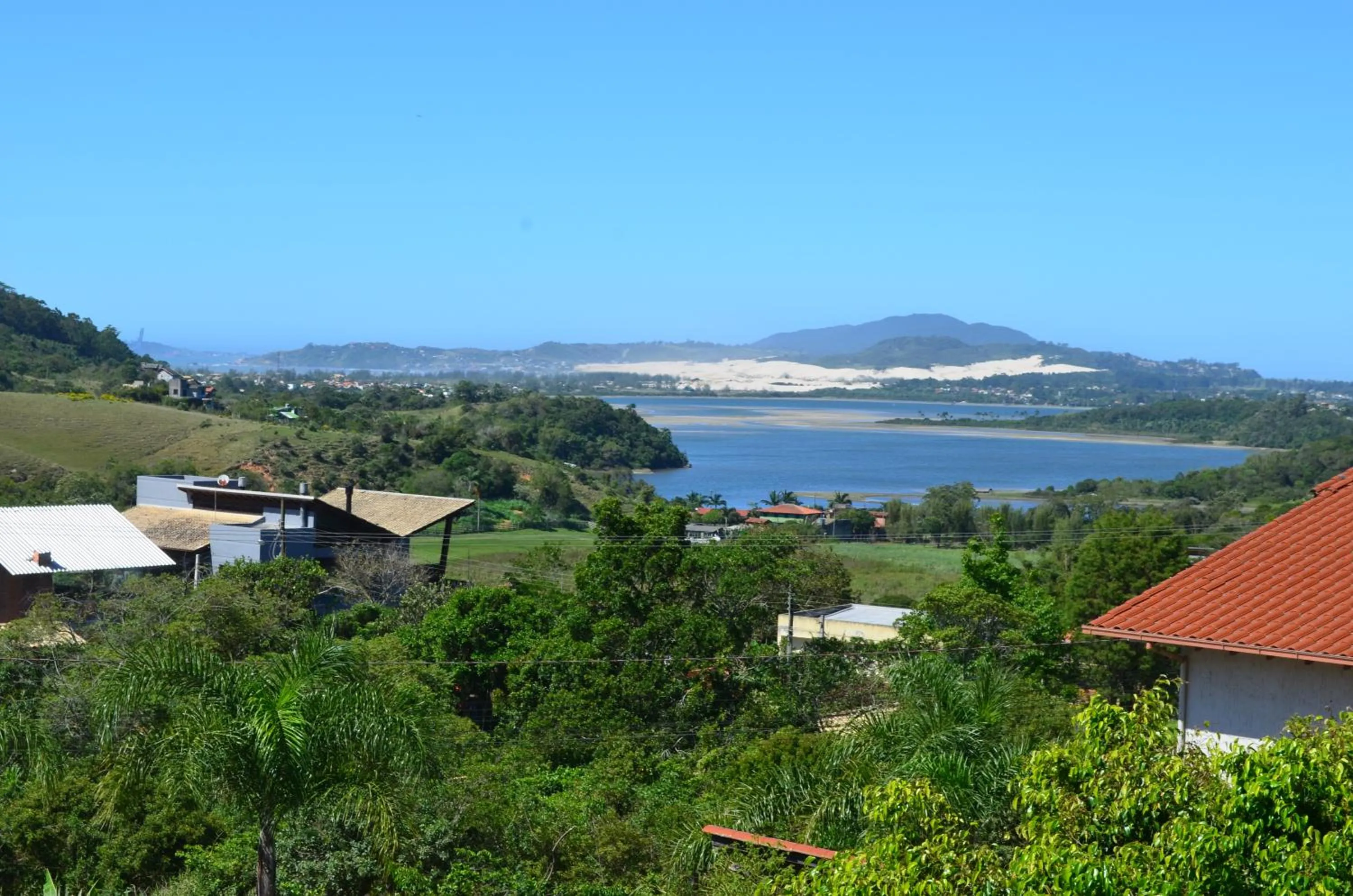 Lake view in Pousada Casa Morango - Praia do Rosa - SC