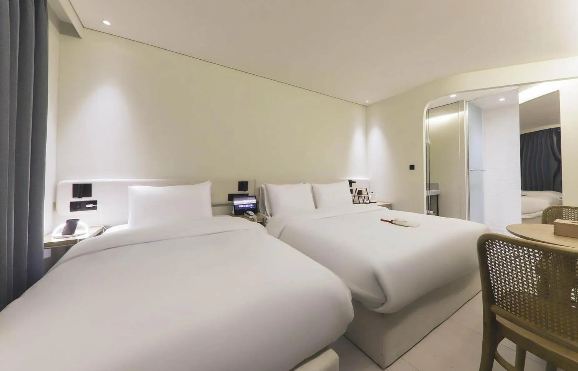 Bed in 뮤트호텔 대연 MUTE HOTEL Daeyeon Busan