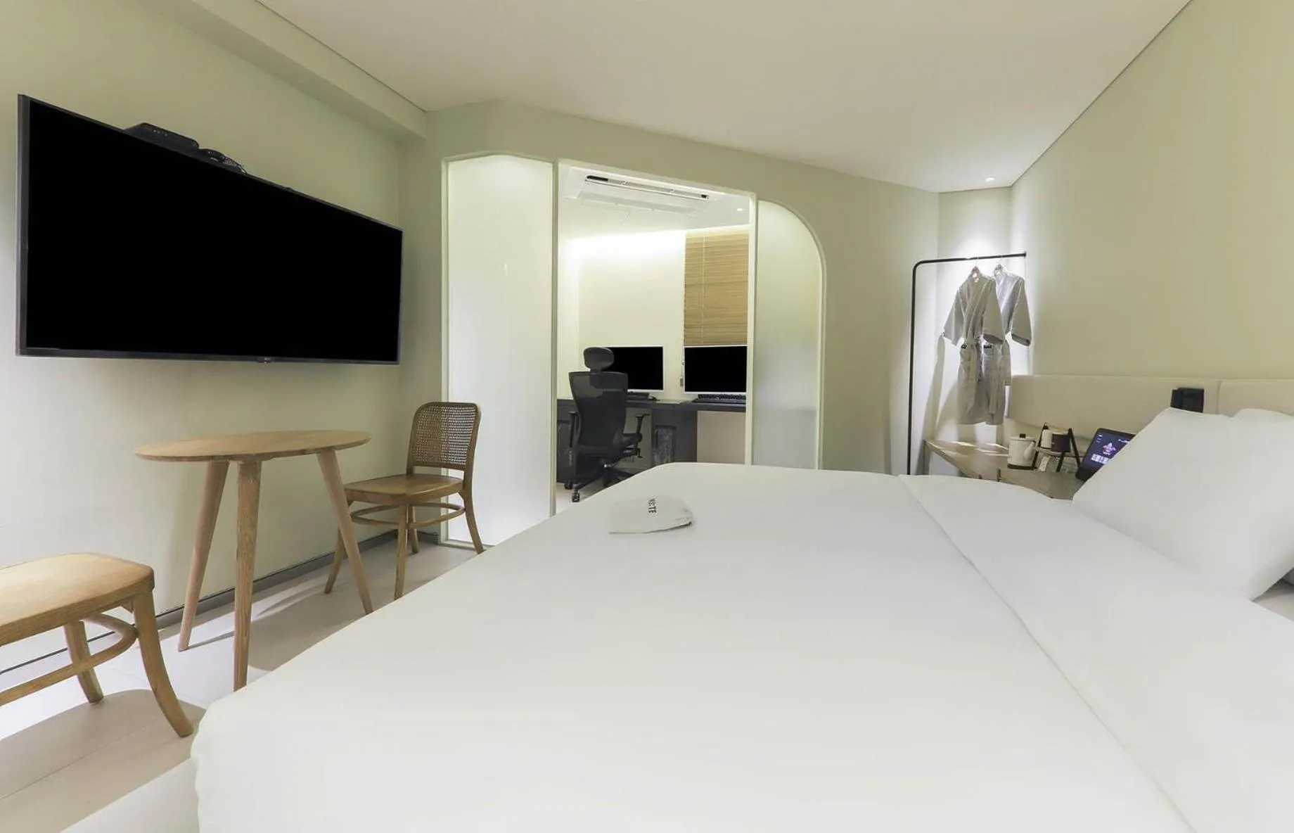 Bed in 뮤트호텔 대연 MUTE HOTEL Daeyeon Busan