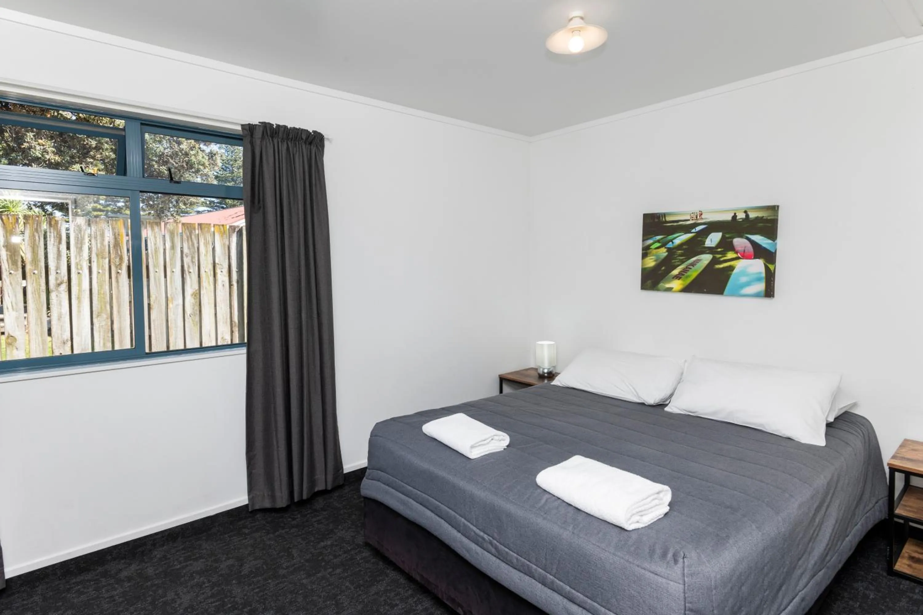 Bedroom, Bed in Waikanae Beach TOP 10 Holiday Park
