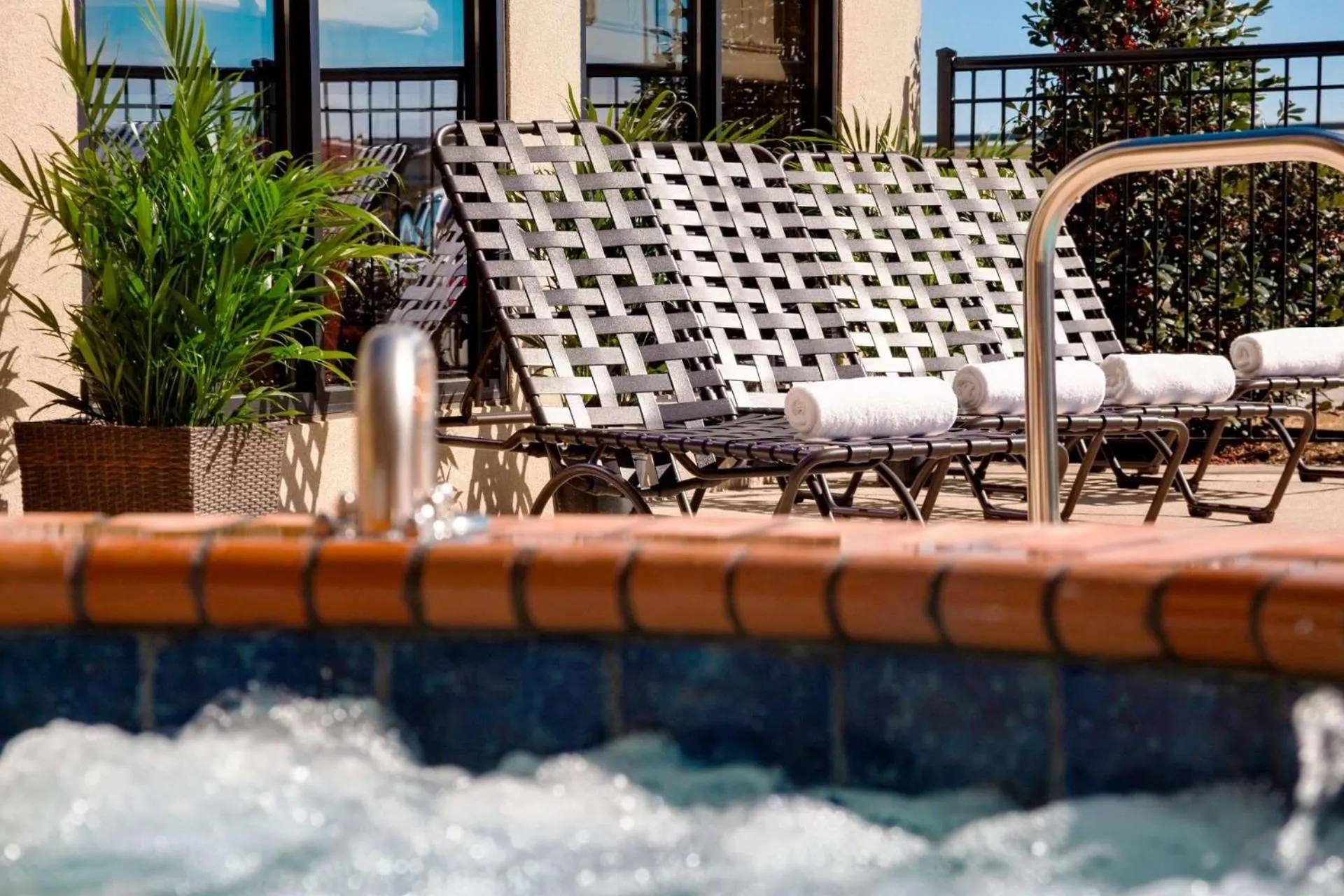 Pool view in Hilton Garden Inn Denison/Sherman/At Texoma Event Center