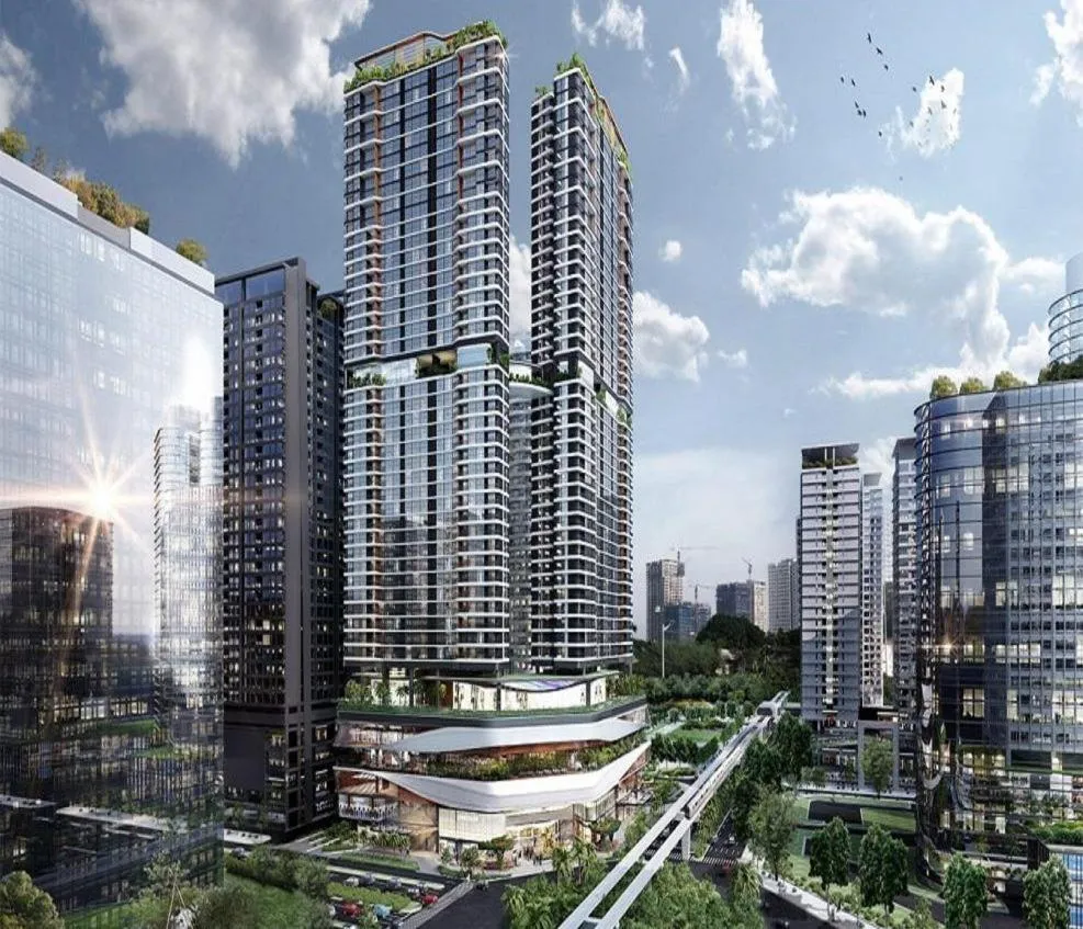 Property building in Apartments in Han Jardin Building next West Lake