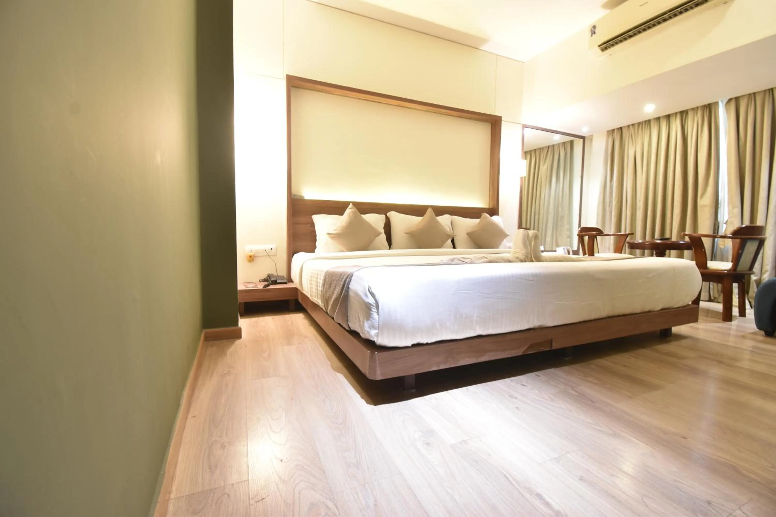 Bedroom, Bed in The Aarya A Smart Business Hotel