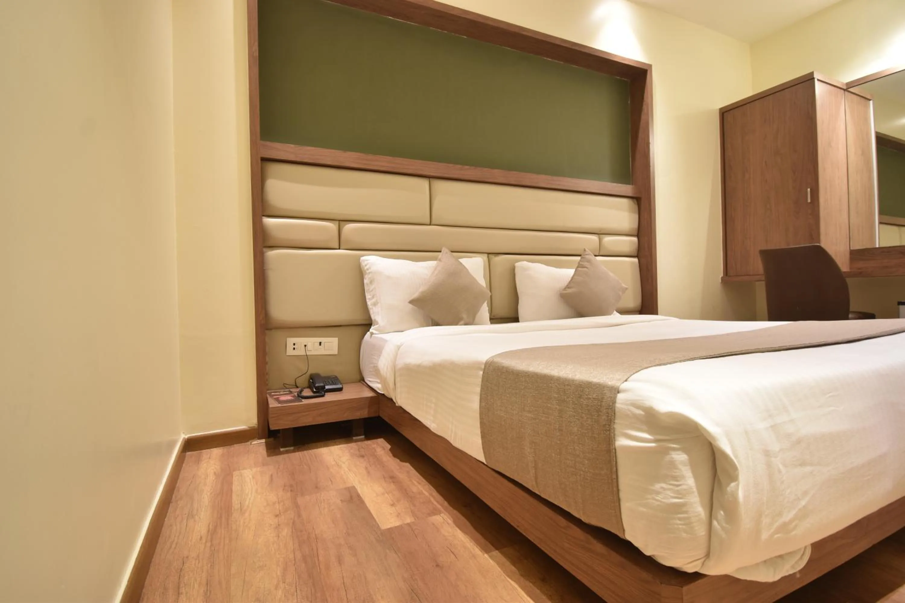 Bedroom, Bed in The Aarya A Smart Business Hotel