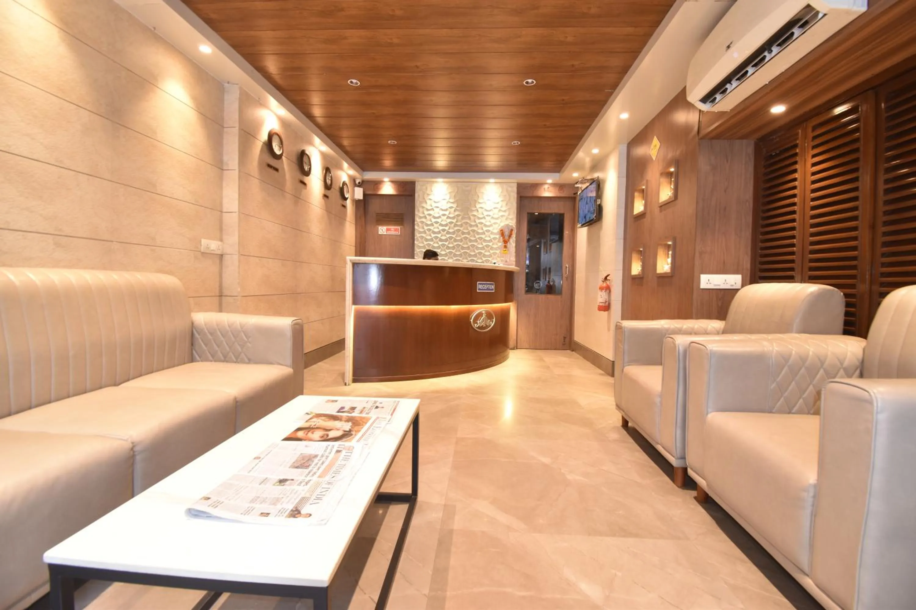 Lobby or reception in The Aarya A Smart Business Hotel