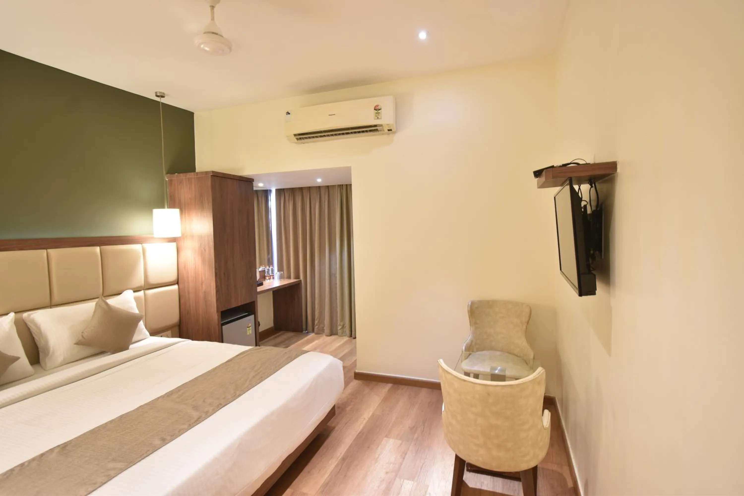 Bedroom, Bed in The Aarya A Smart Business Hotel