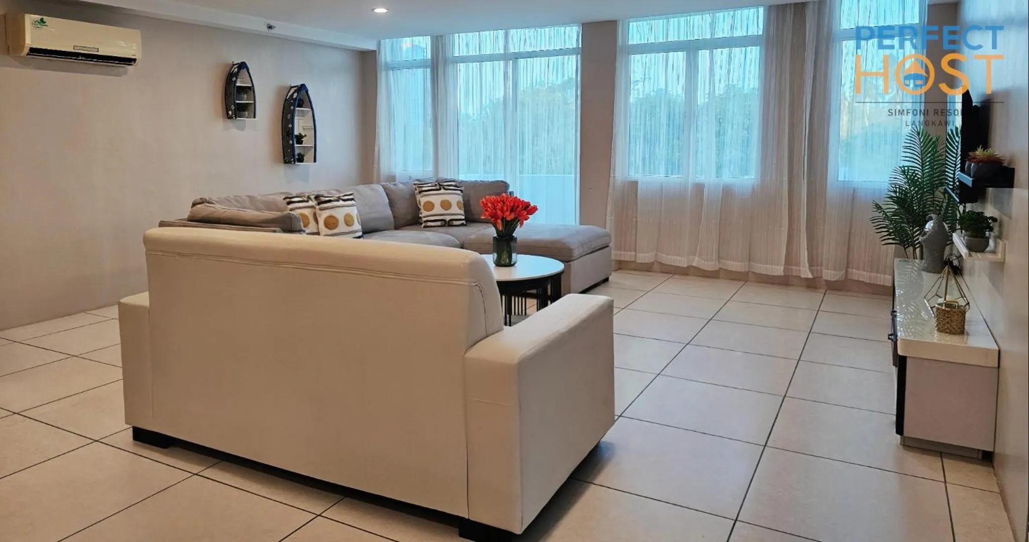 Living room in Simfoni Resort Langkawi by Perfect Host