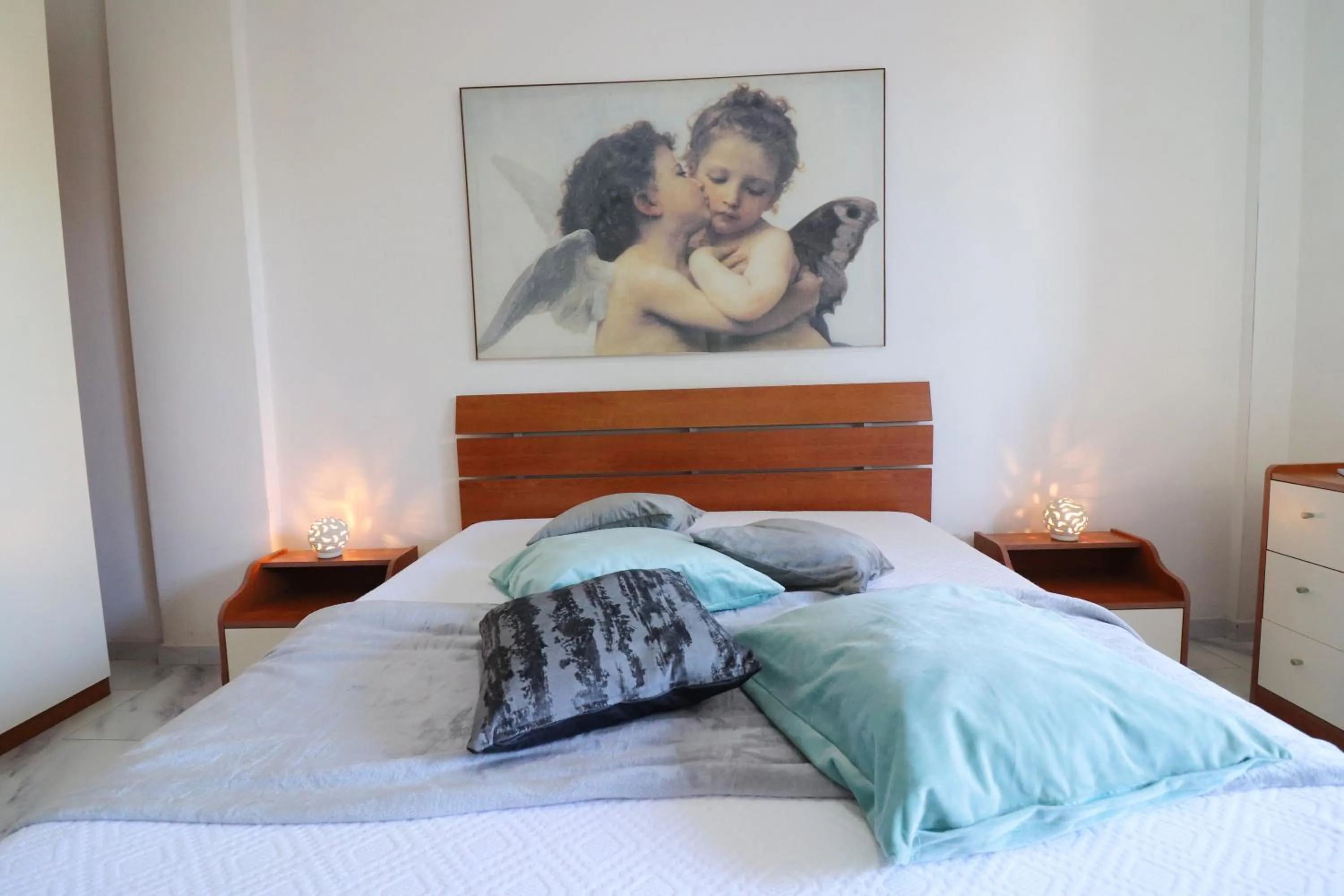 Bed in Casa Zara Ideal Stay for Families and Small Groups