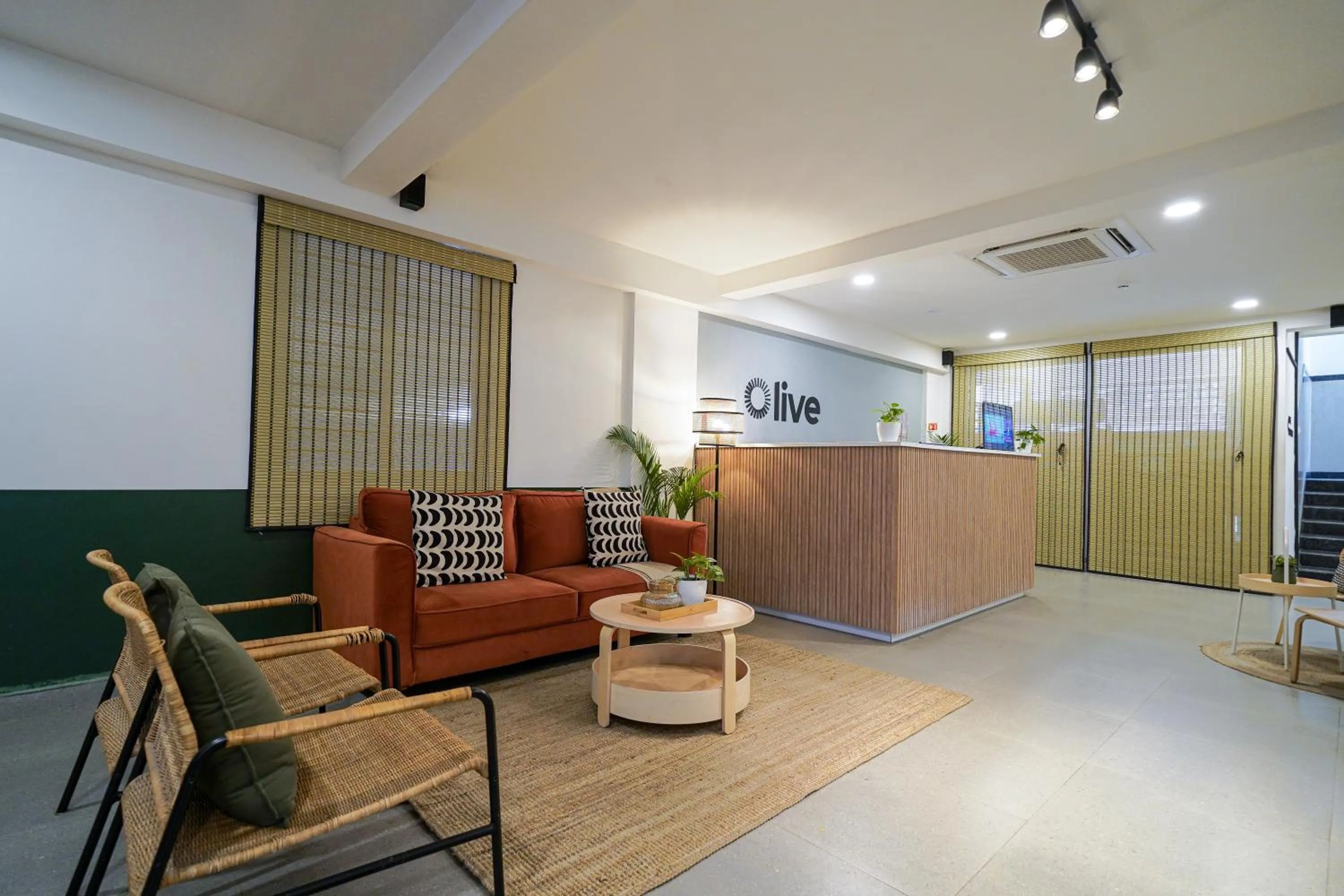 Lobby or reception in Olive Zip Koramangala 4th Block by Embassy Group