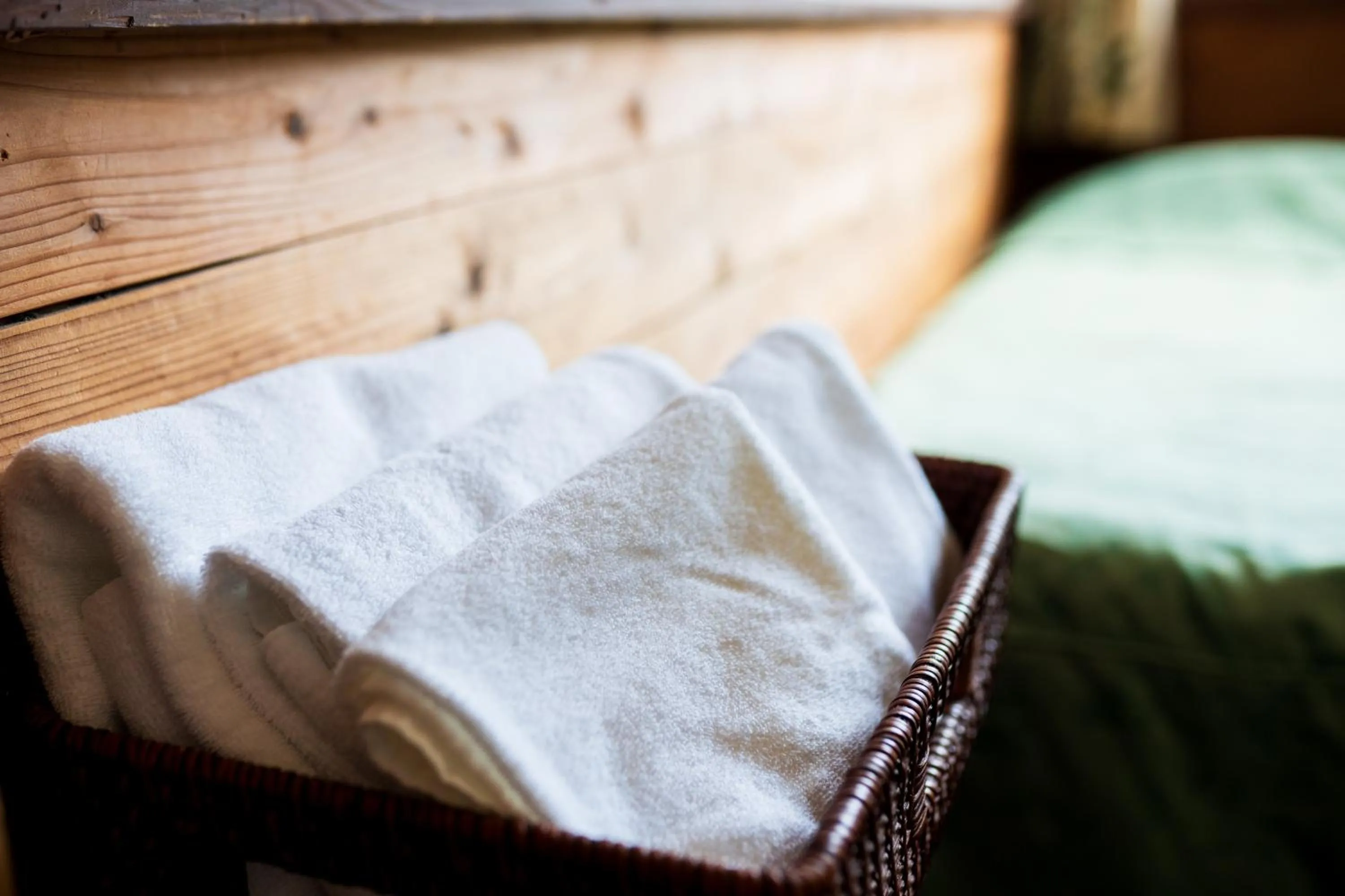 towels, Bed in Pension Yufuin