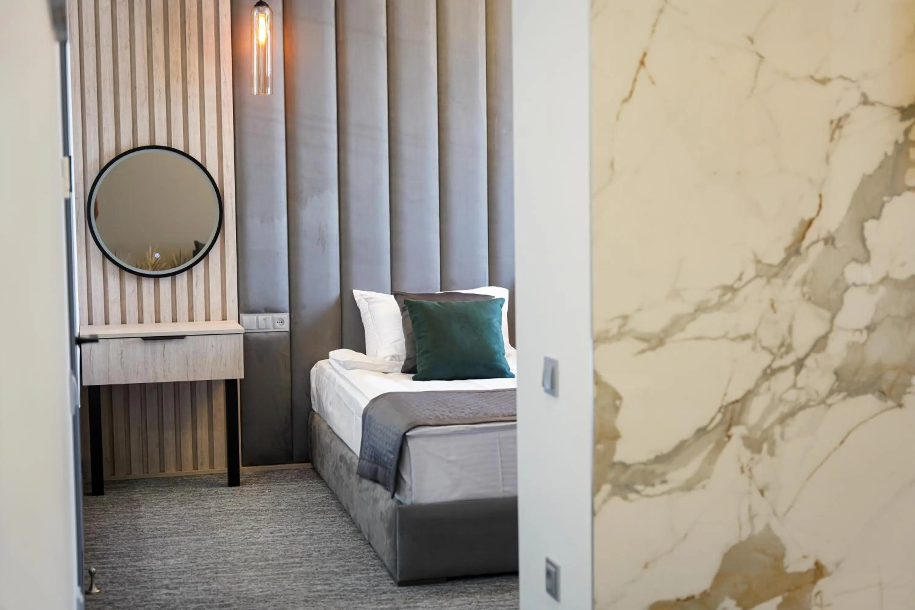 Bed in Dynasty Hotel & SPA