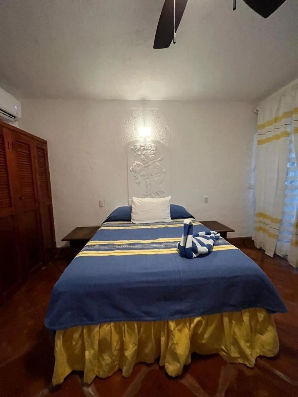 Bed in Casa Cenote Hotel