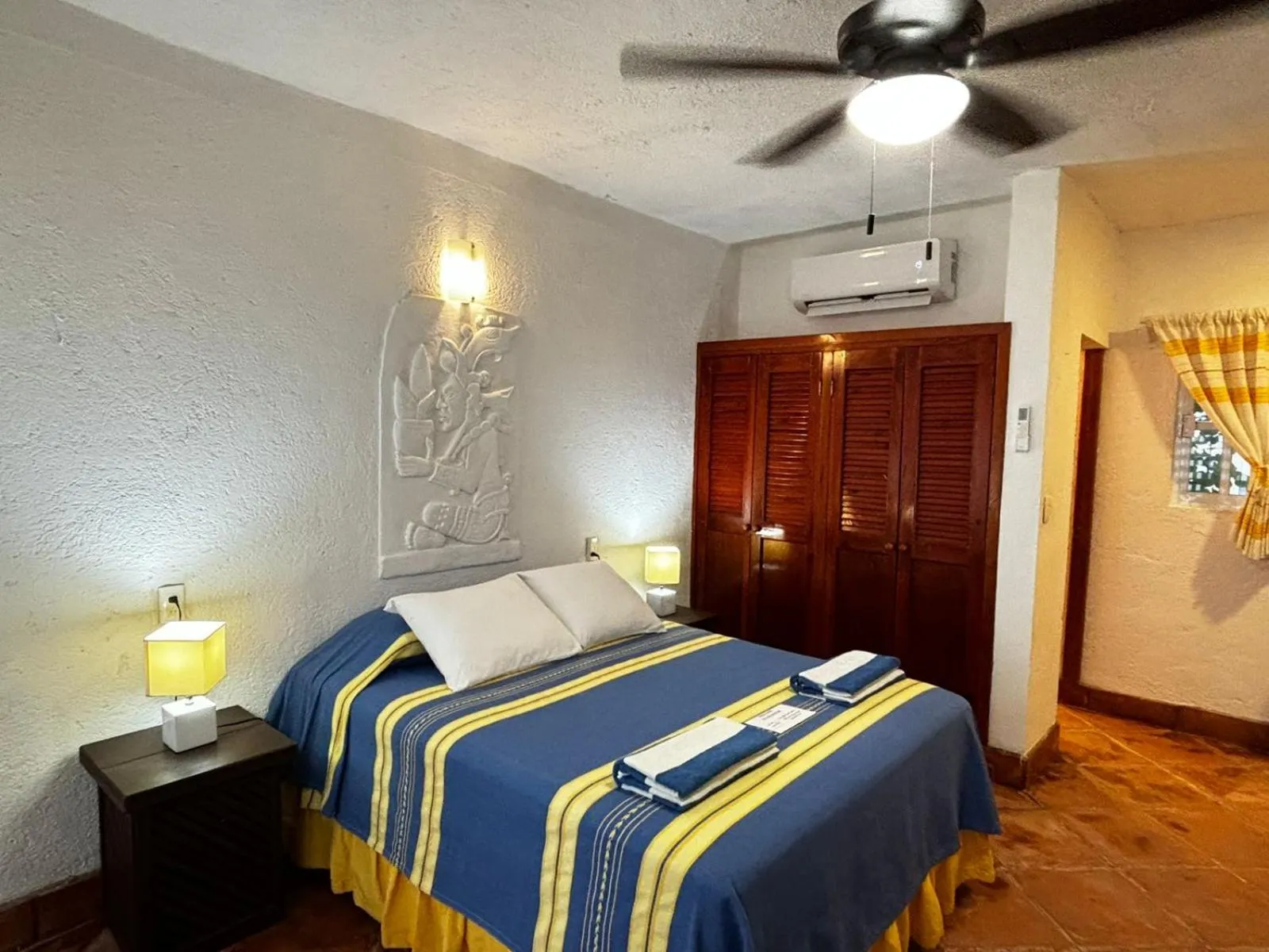 Bed in Casa Cenote Hotel