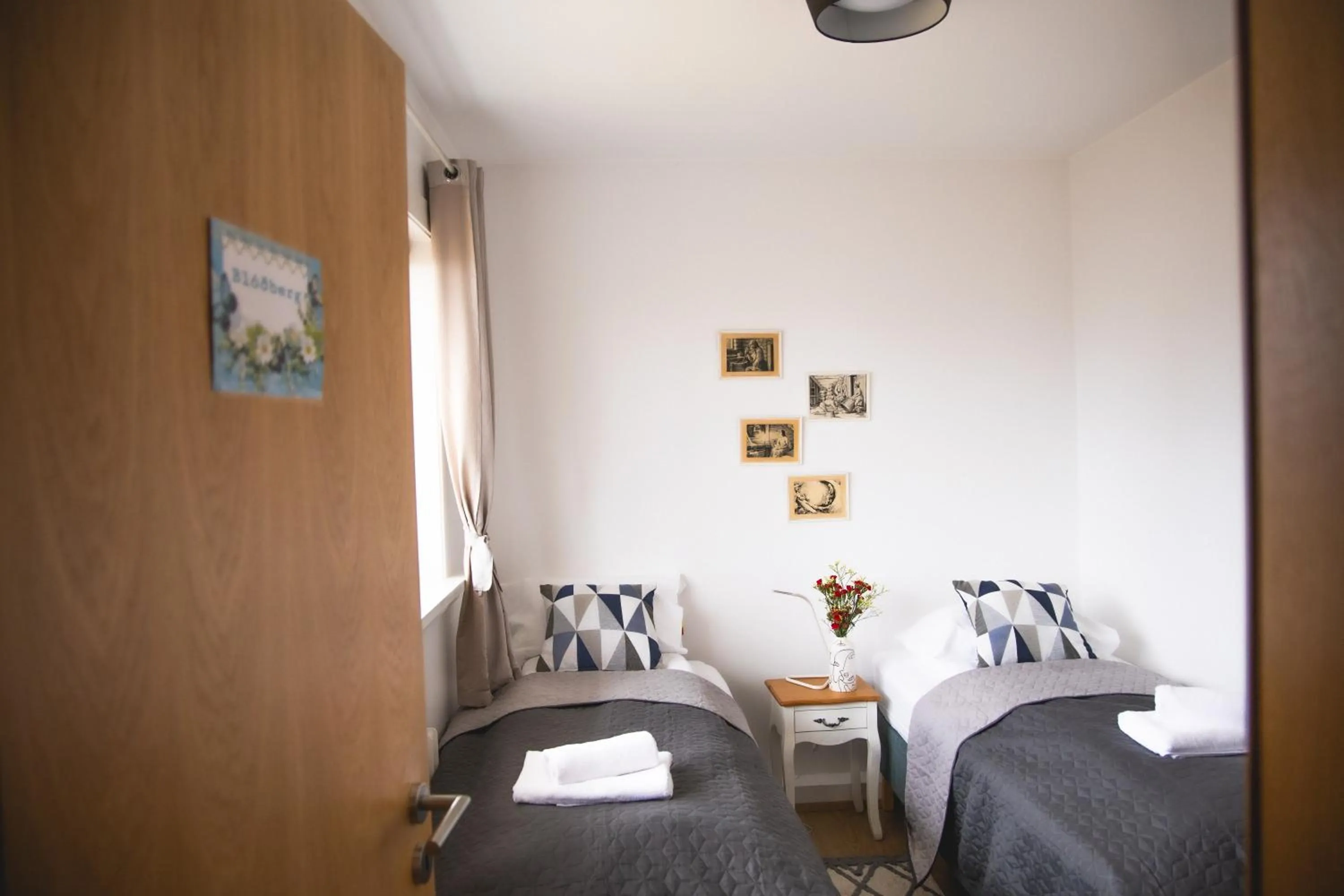 Bed in Setrið Guesthouse