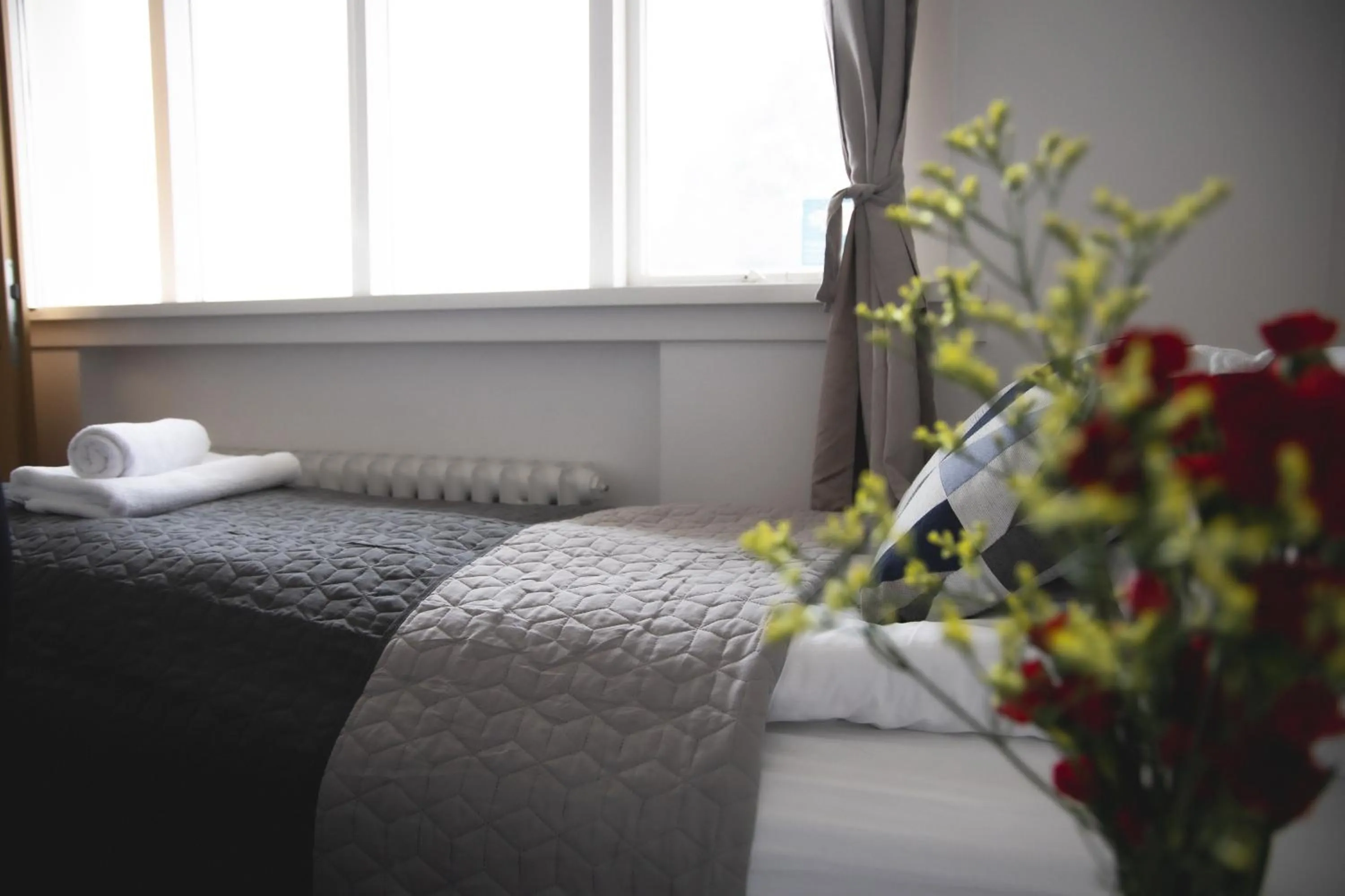 Bed in Setrið Guesthouse