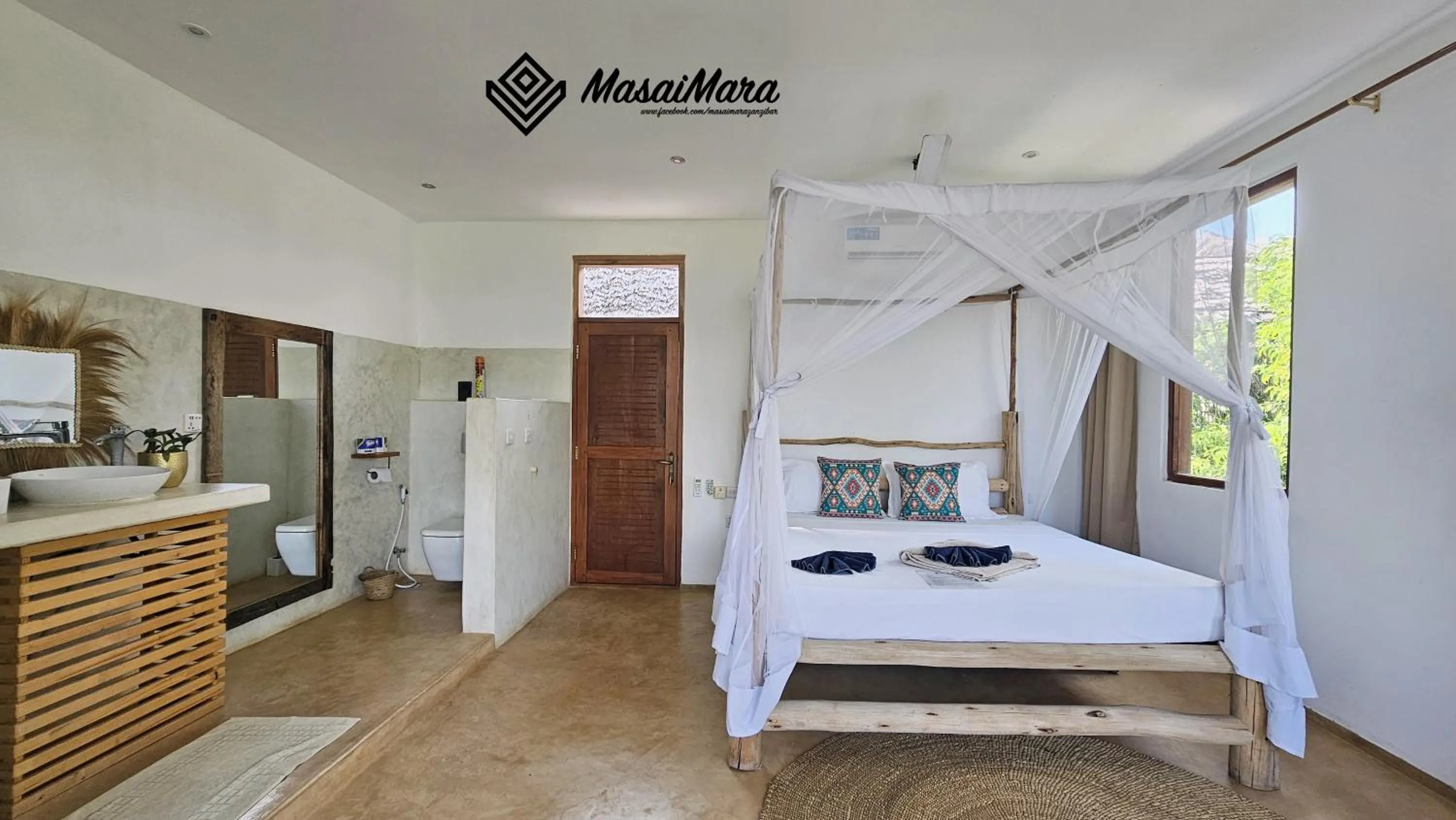 Bedroom, Bed in Masai Mara Zanzibar - Boutique Hotel