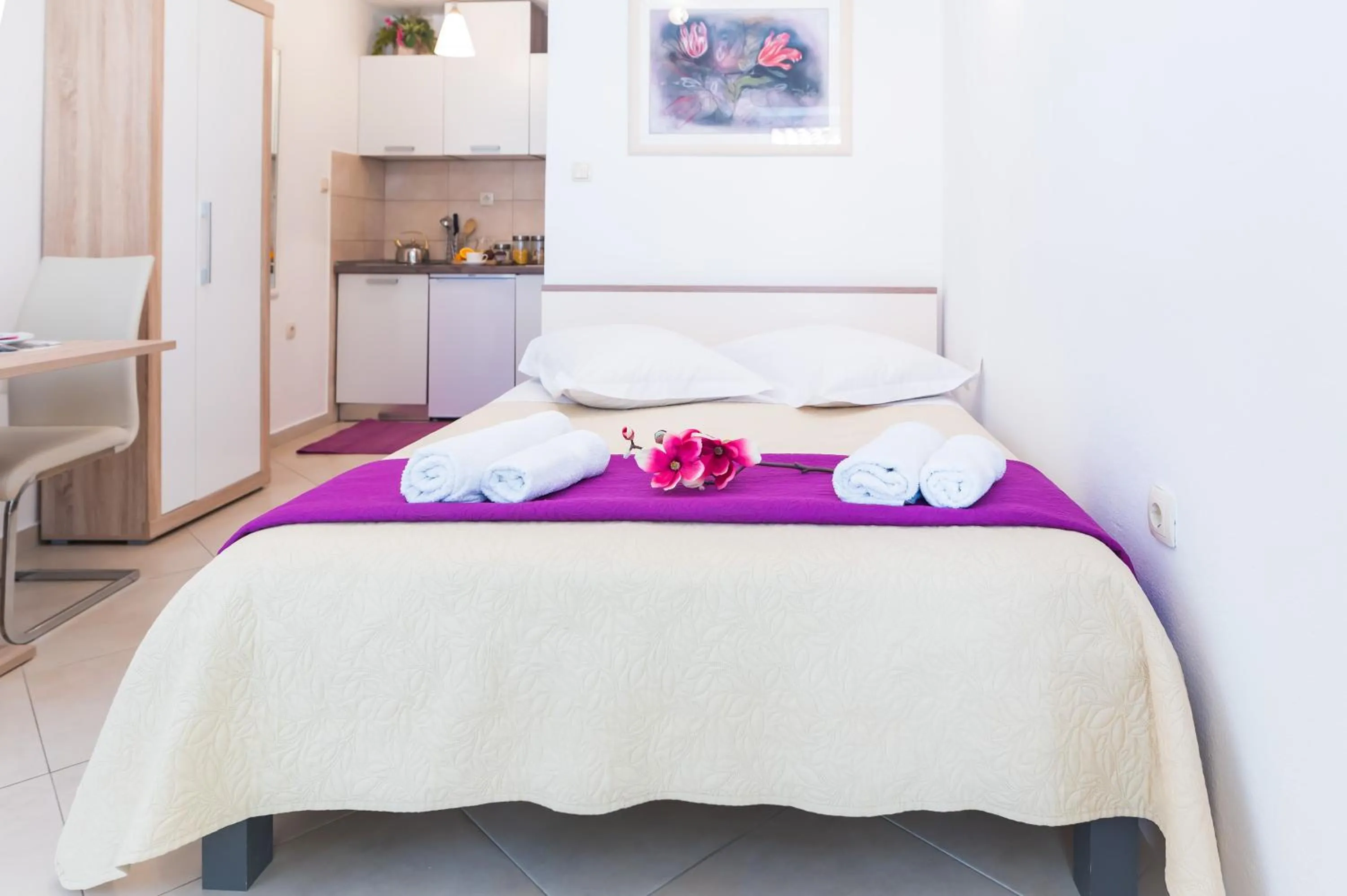 Bed in "Skalinada" Apartments in the Heart of Split