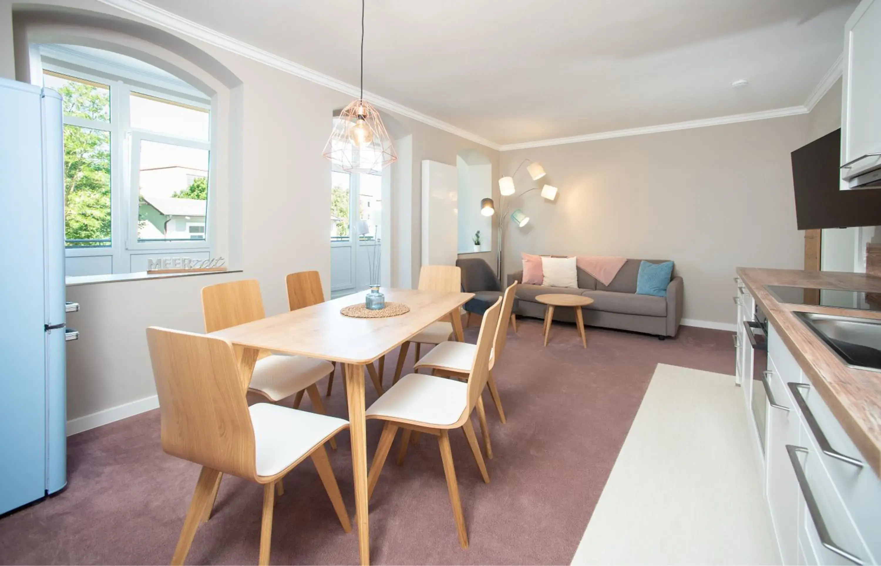 Large Three-Bedroom Apartment with Balcony in Appartementhaus Zum Strandkorb Large Three-Bedroom Apartment with Balcony in Appartementhaus Zum Strandkorb