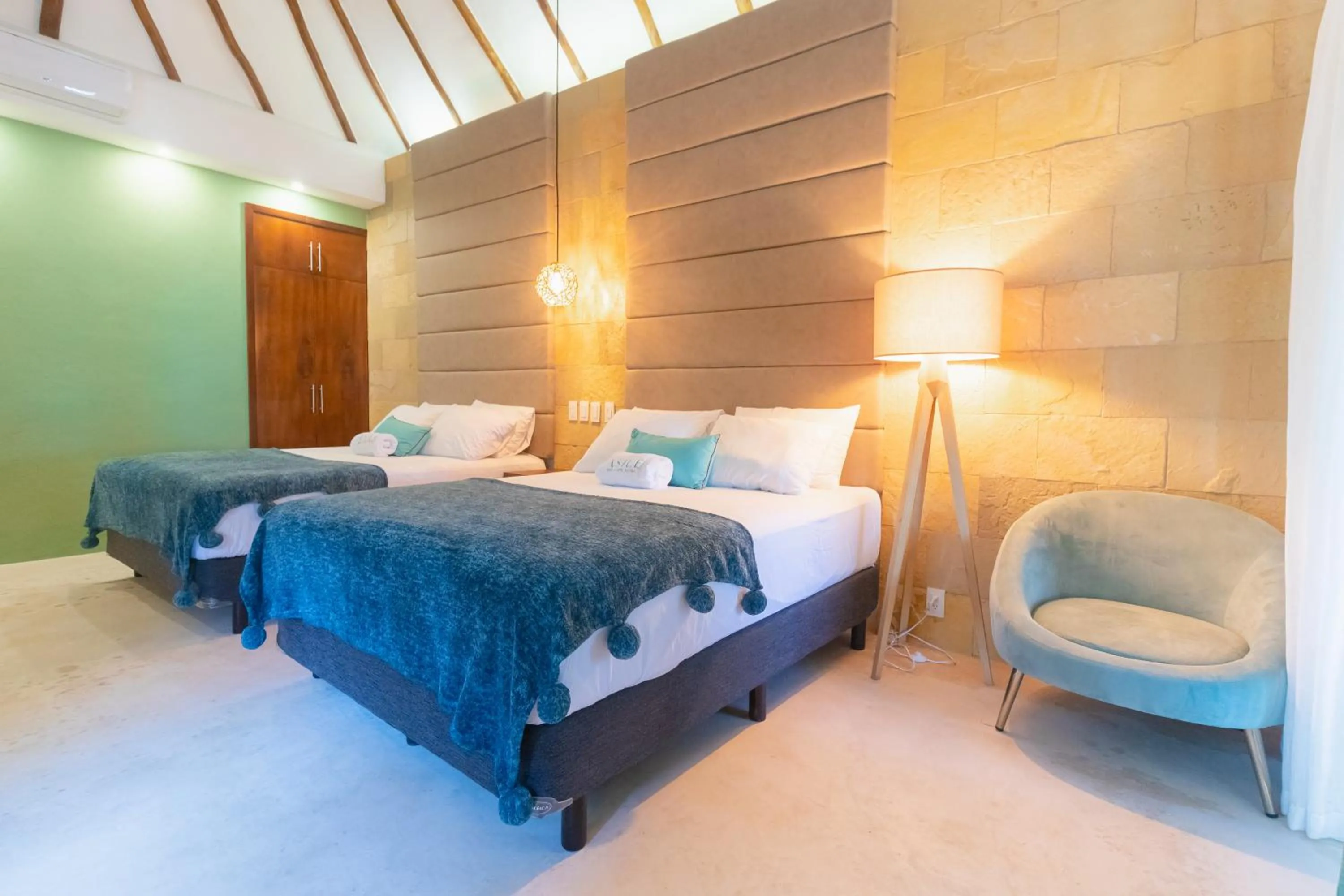Bed in Mayan Playa Bacalar
