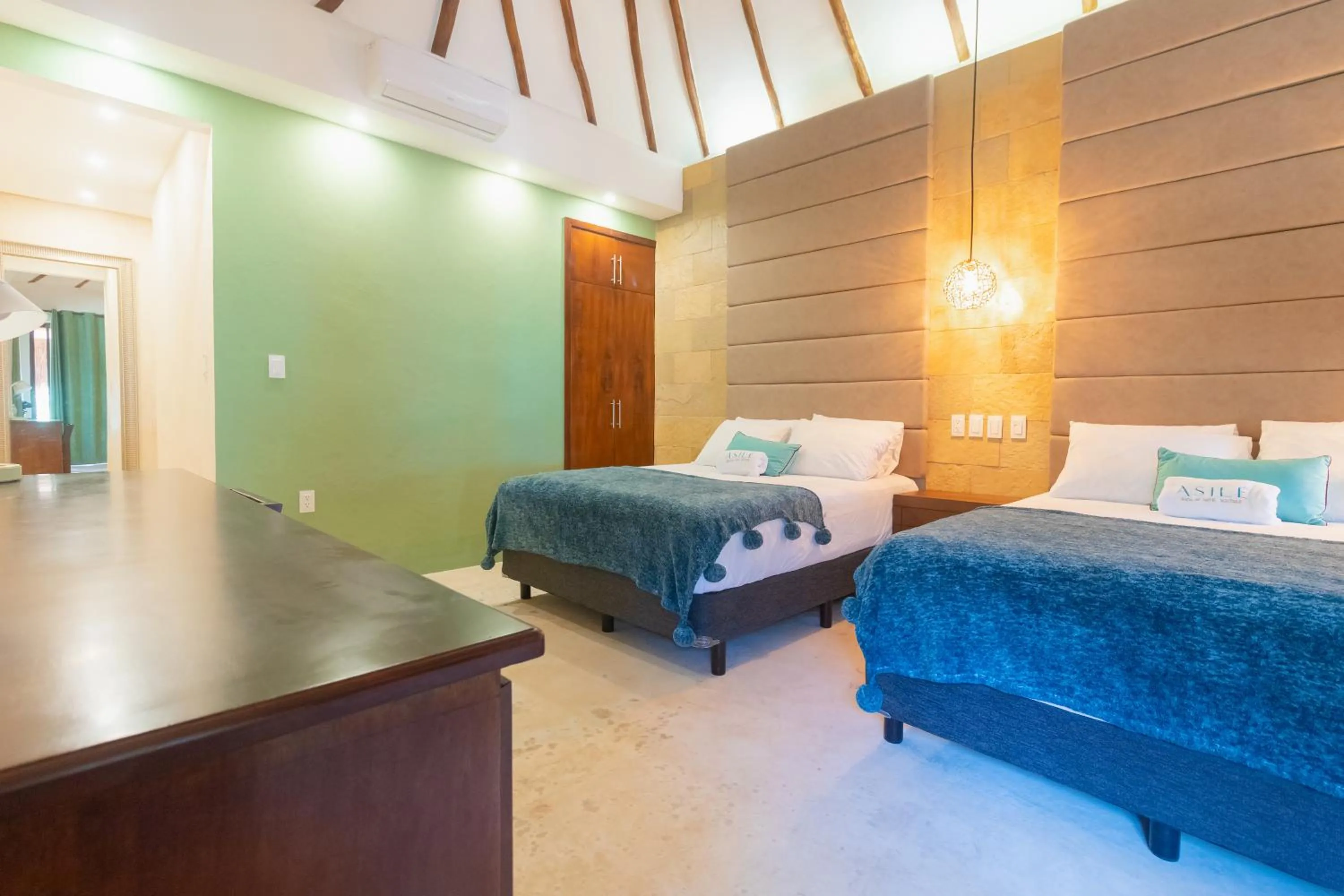 Bed in Mayan Playa Bacalar
