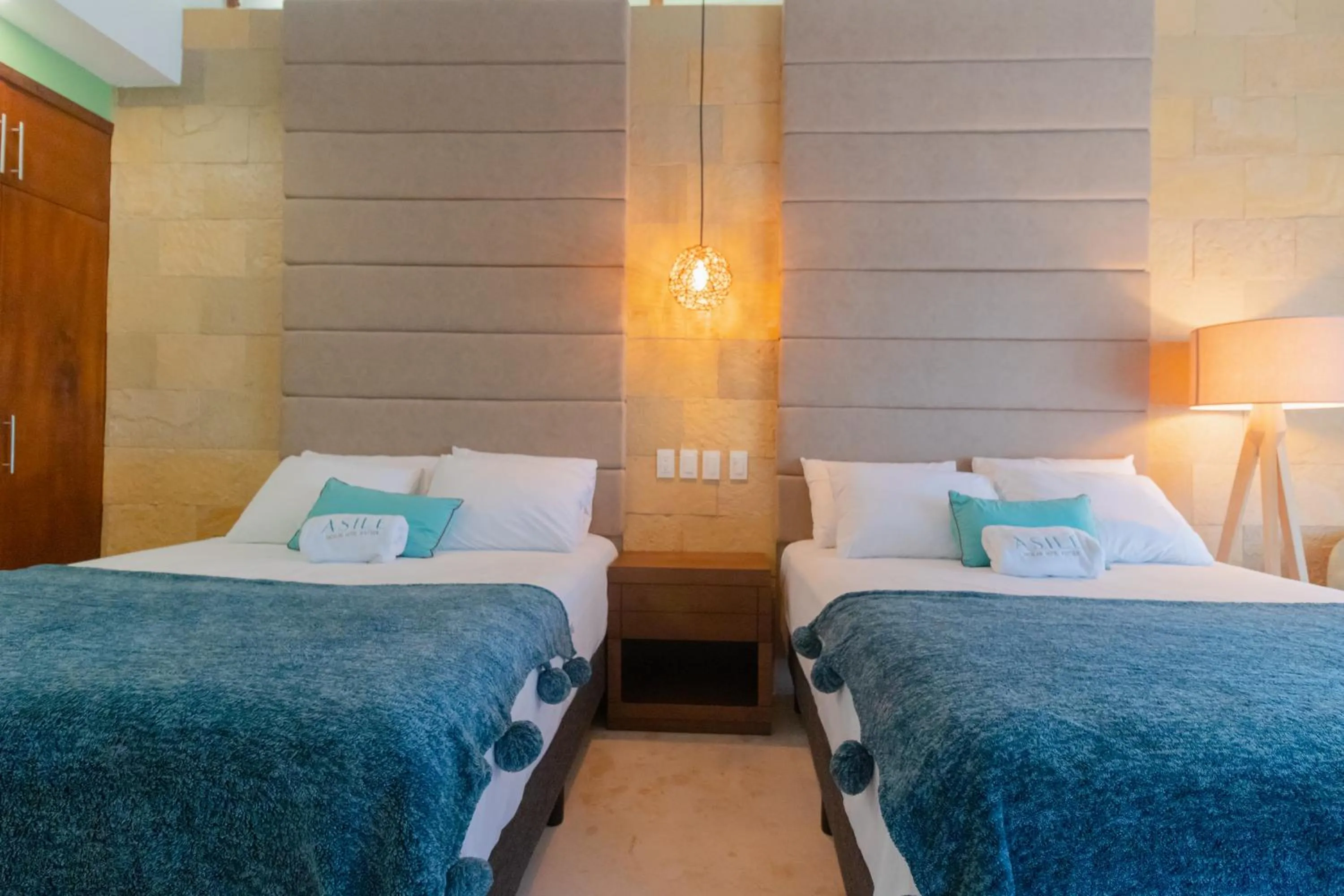 Bed in Mayan Playa Bacalar