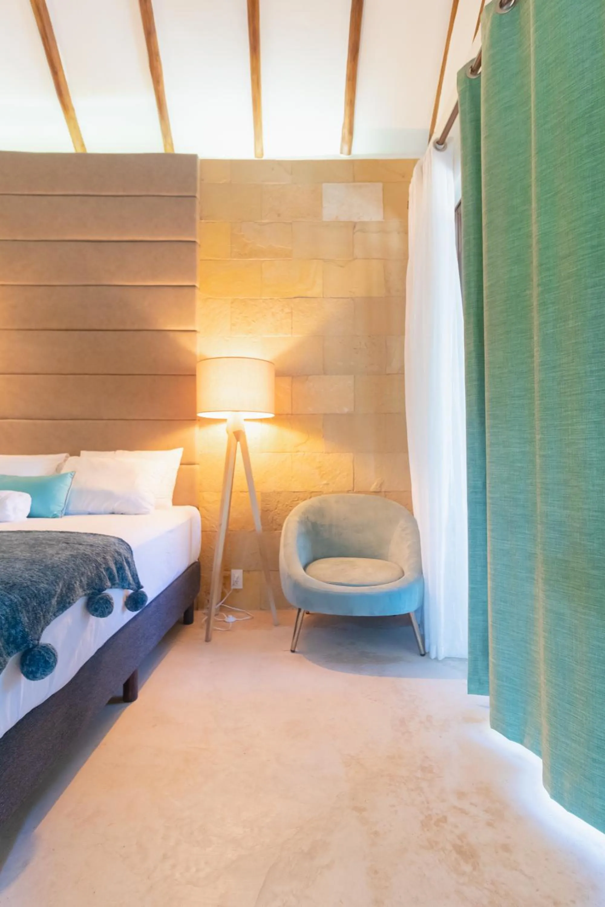 Decorative detail, Bed in Mayan Playa Bacalar