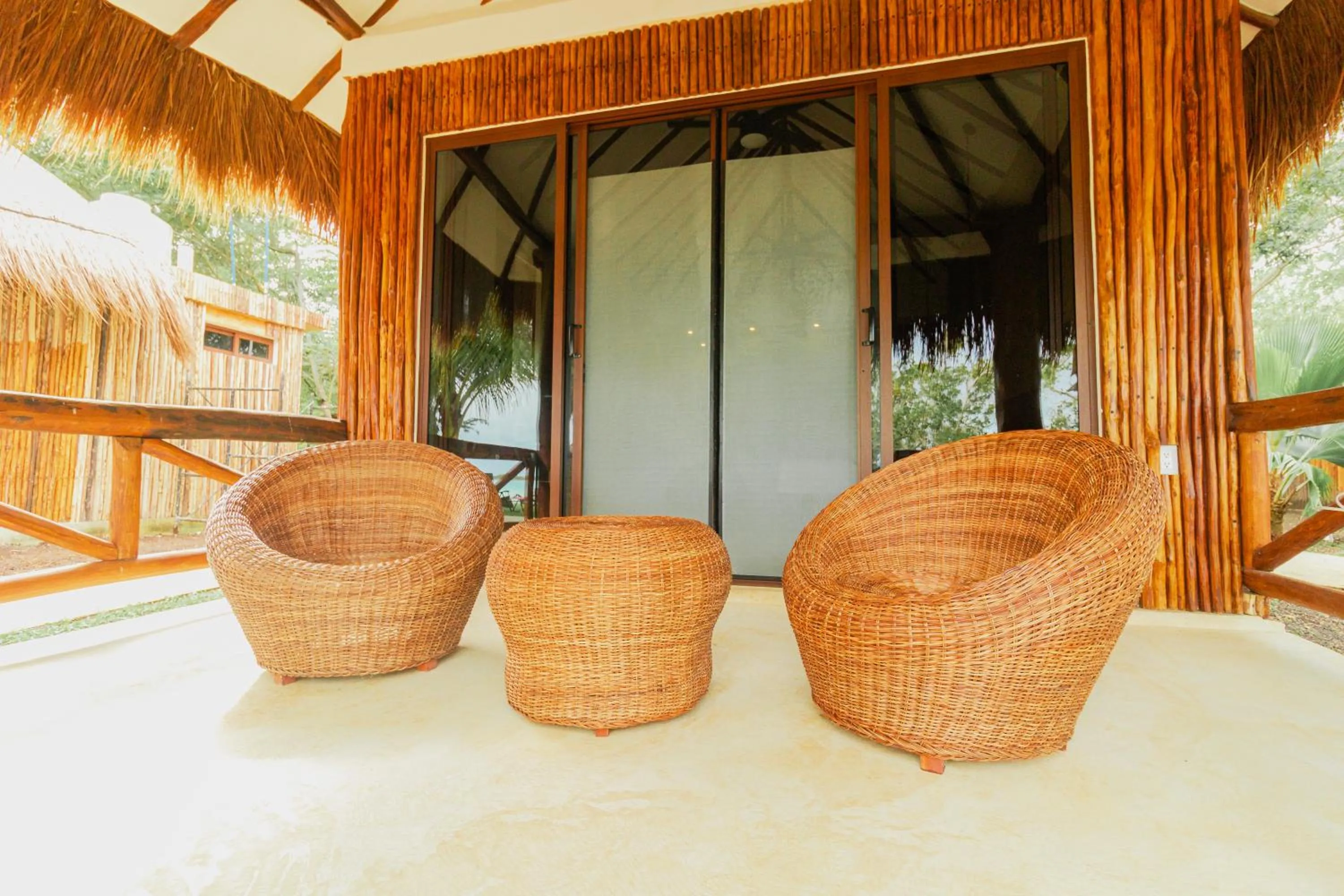 Seating area in Mayan Playa Bacalar