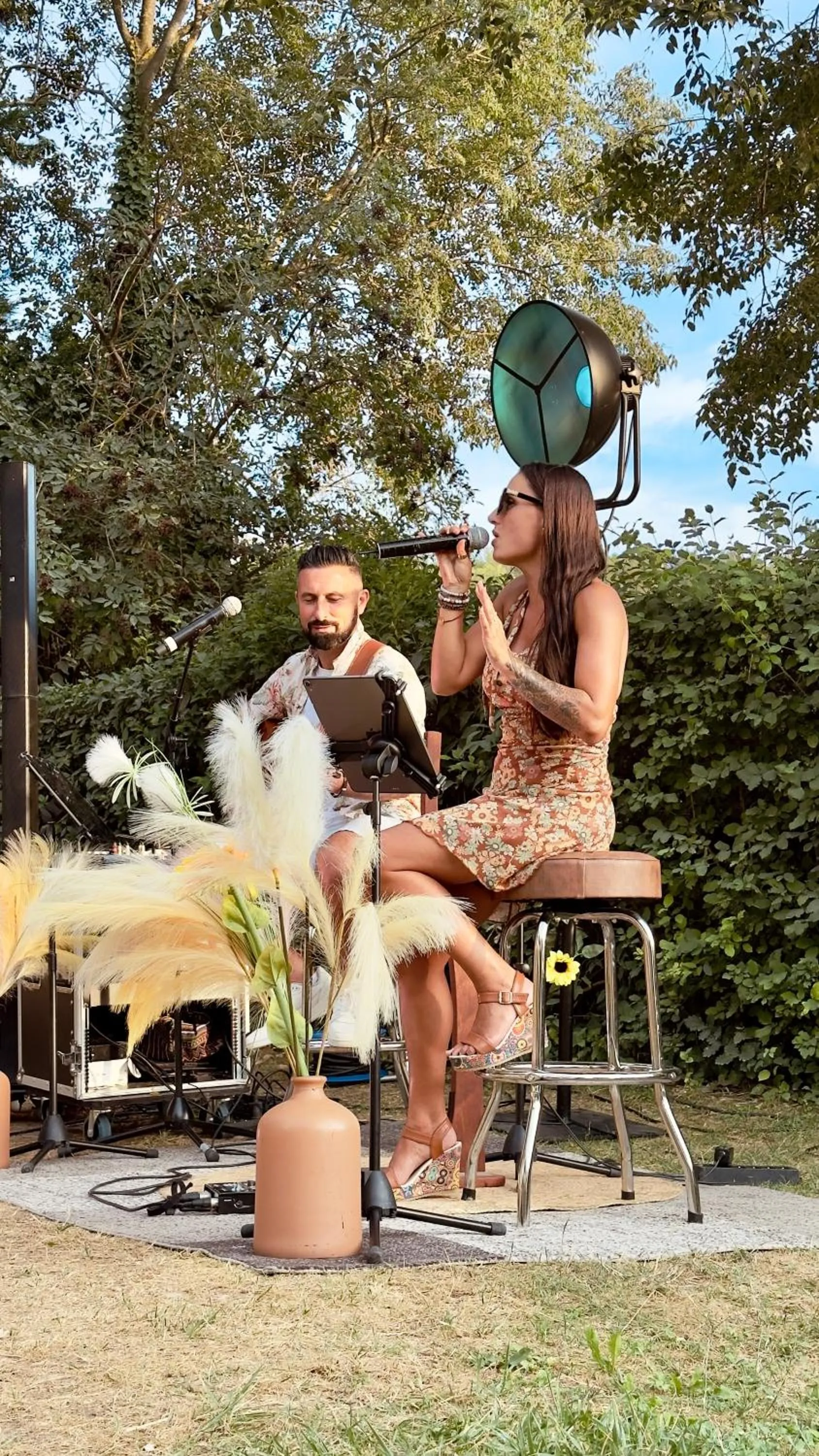 Evening entertainment in Domaine Gao