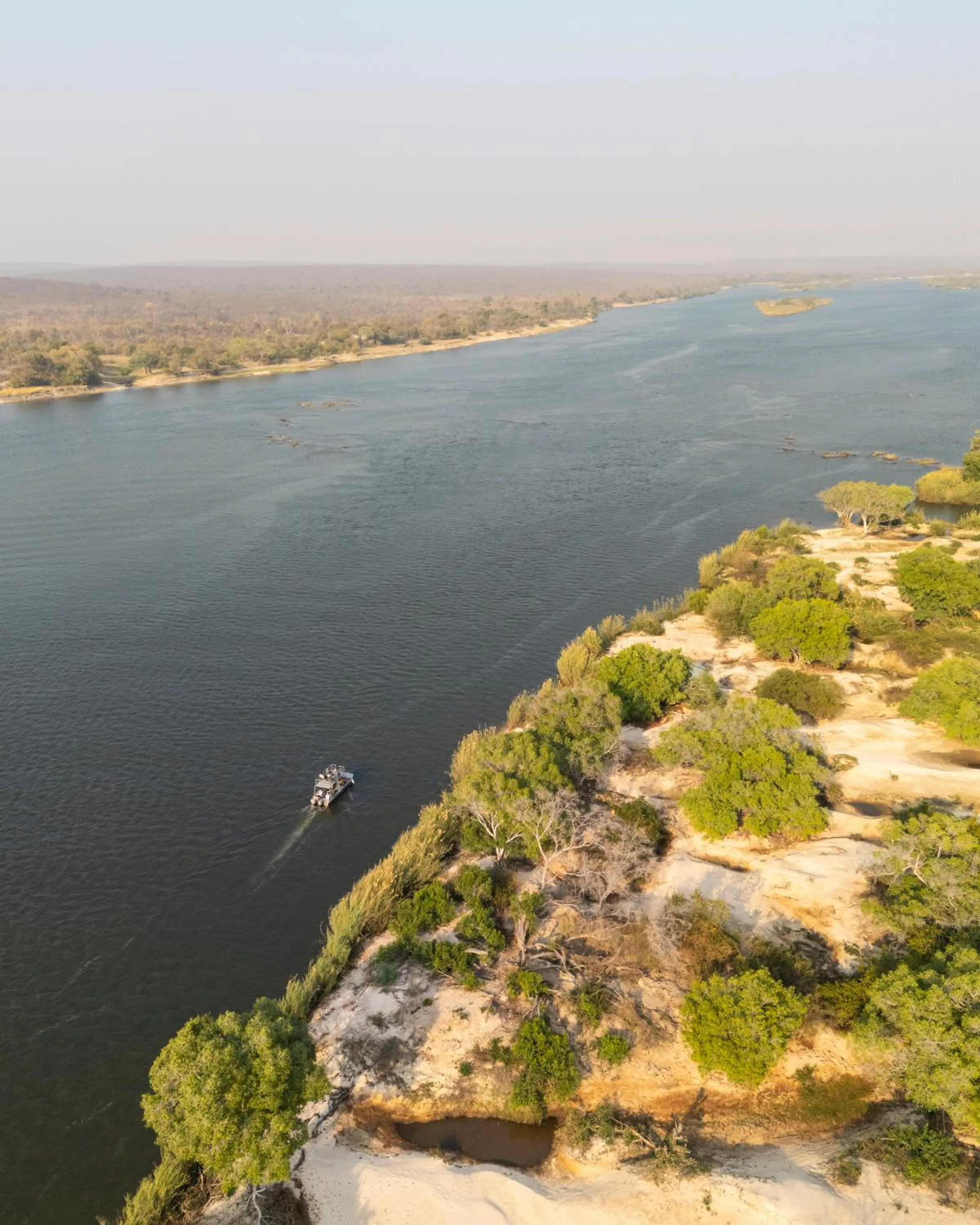 Bird's eye view in Zambezi Dusk River Facing-all inclusive-Luxury Accommodation