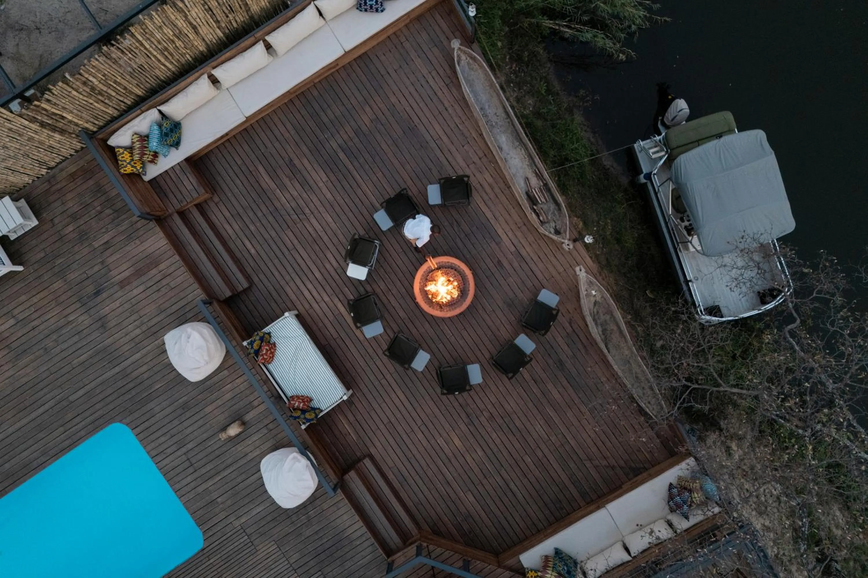 Balcony/Terrace in Zambezi Dusk River Facing-all inclusive-Luxury Accommodation