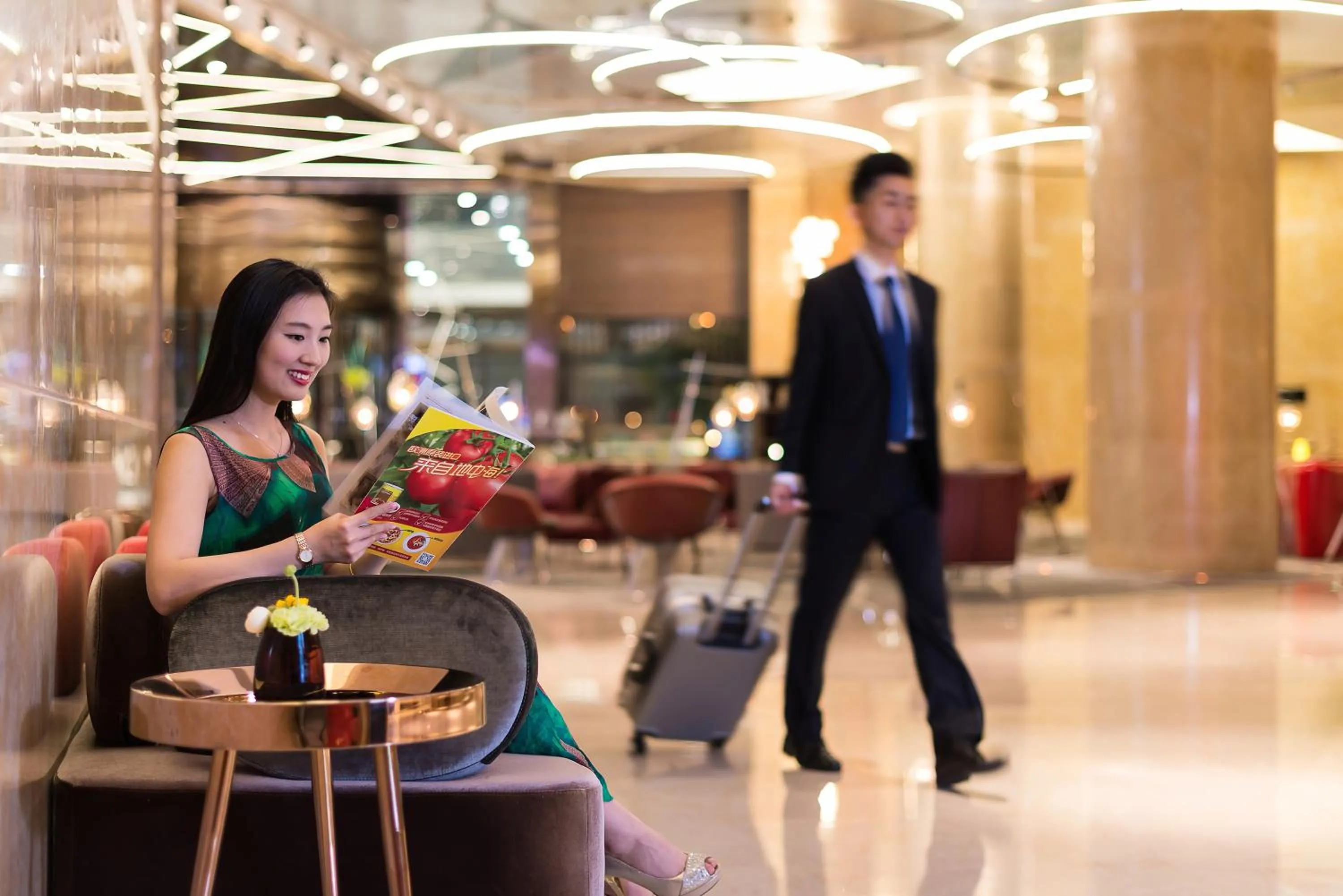 Lobby or reception in Pullman Nanjing Lukou Airport